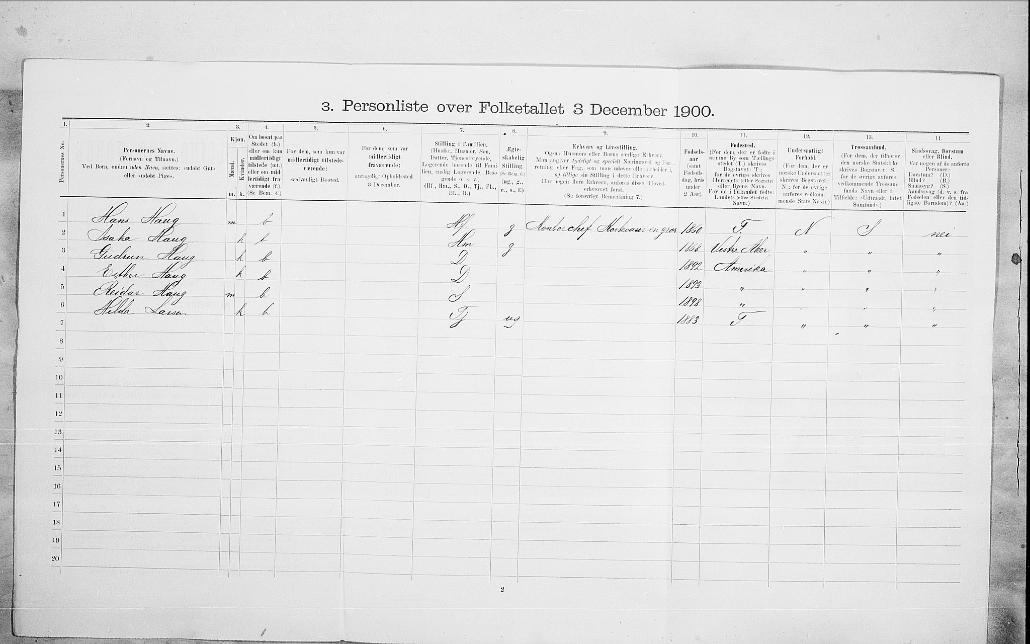 SAO, 1900 census for Kristiania, 1900, p. 83347