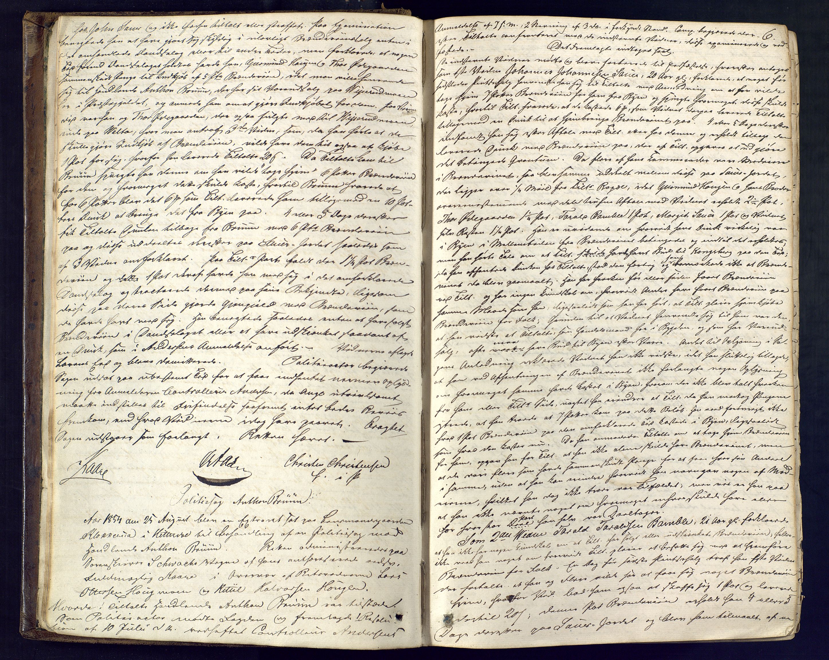 Nedre Telemark sorenskriveri, AV/SAKO-A-135/F/Fc/Fca/L0012: Ekstrarettsprotokoll, 1854-1862, p. 6