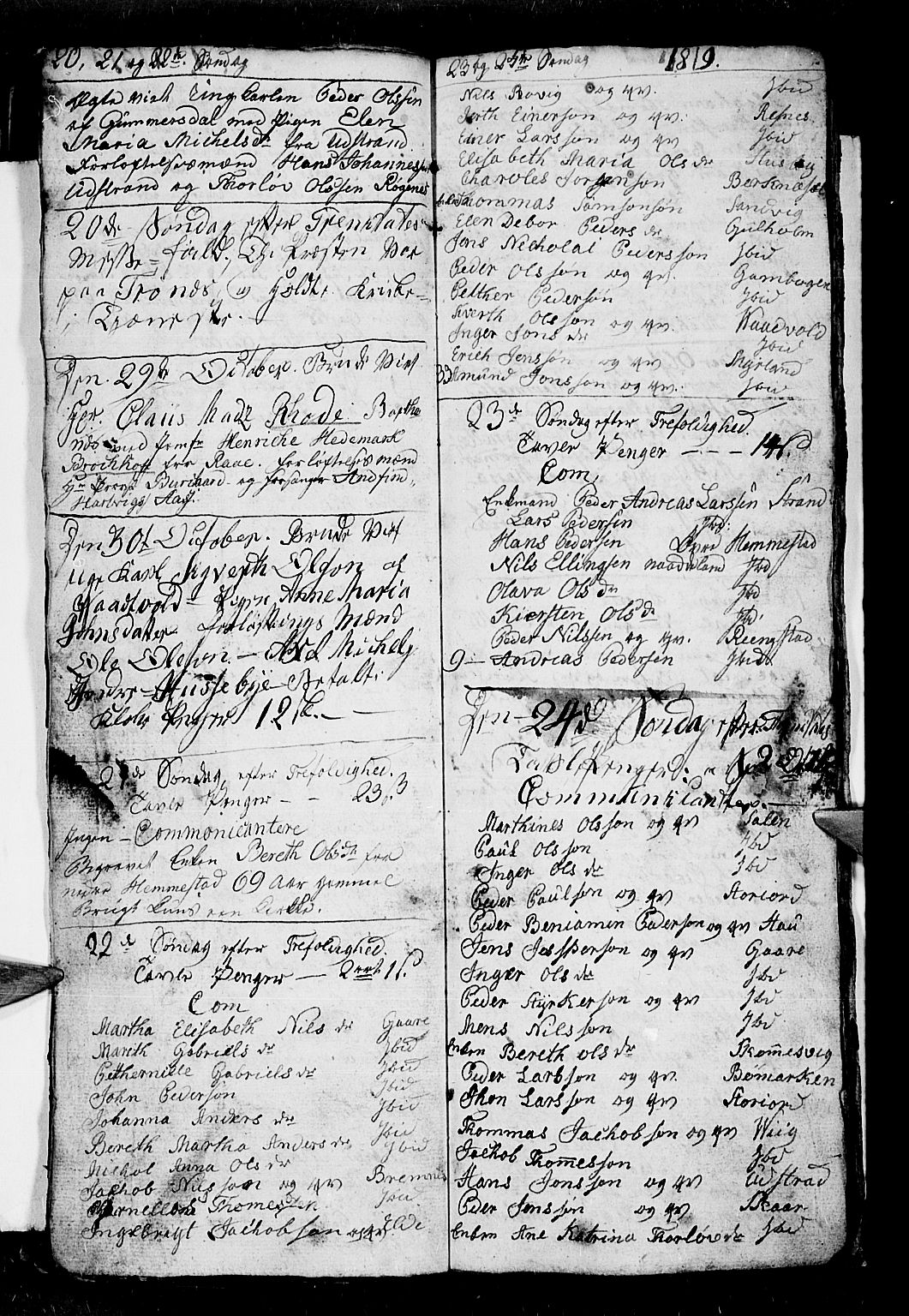 Kvæfjord sokneprestkontor, AV/SATØ-S-1323/G/Ga/Gab/L0001klokker: Parish register (copy) no. 1, 1806-1824