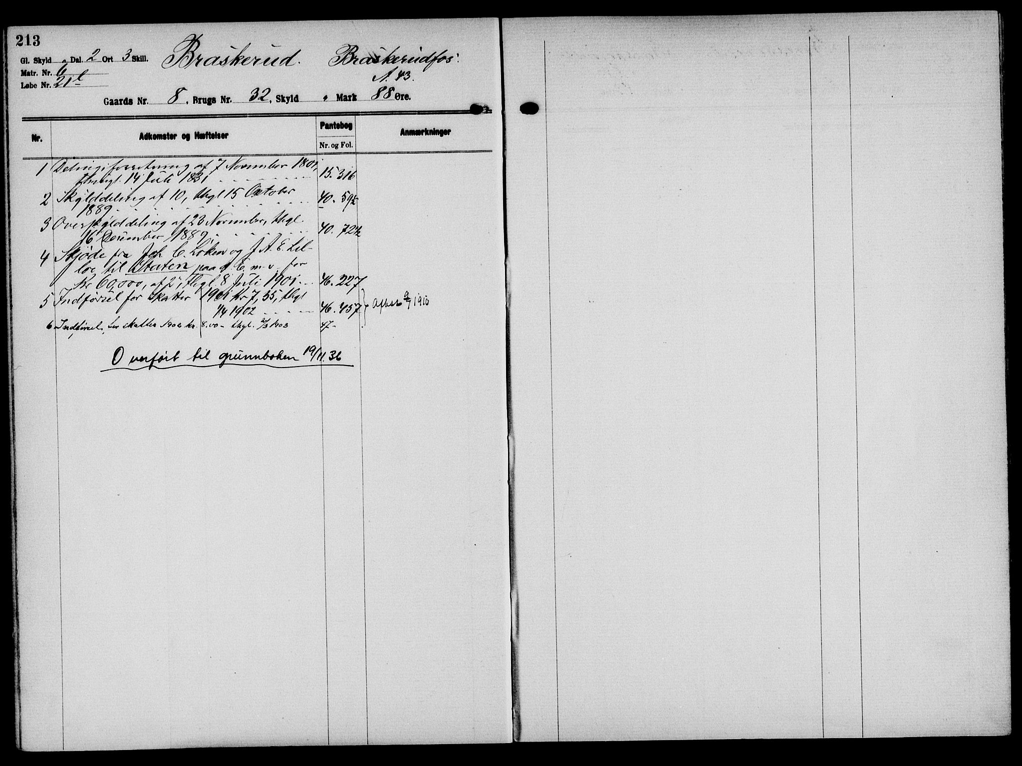 Solør tingrett, AV/SAH-TING-008/H/Ha/Hak/L0001: Mortgage register no. I, 1900-1935, p. 213