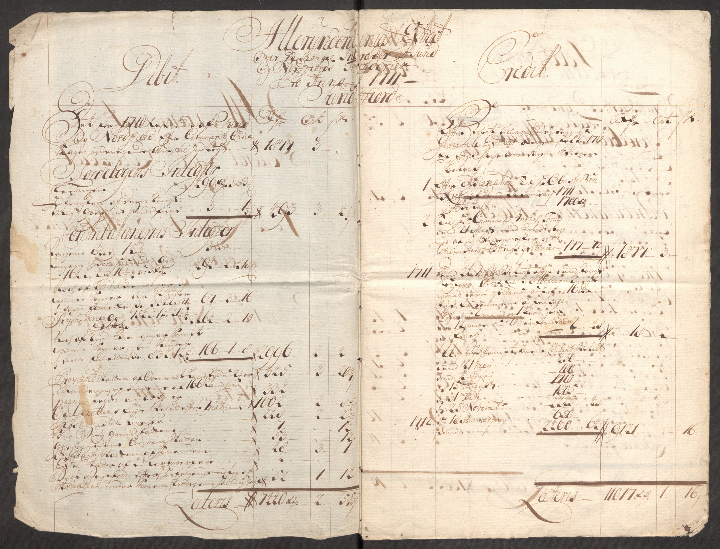 Rentekammeret inntil 1814, Reviderte regnskaper, Fogderegnskap, RA/EA-4092/R53/L3433: Fogderegnskap Sunn- og Nordfjord, 1710-1711, p. 196