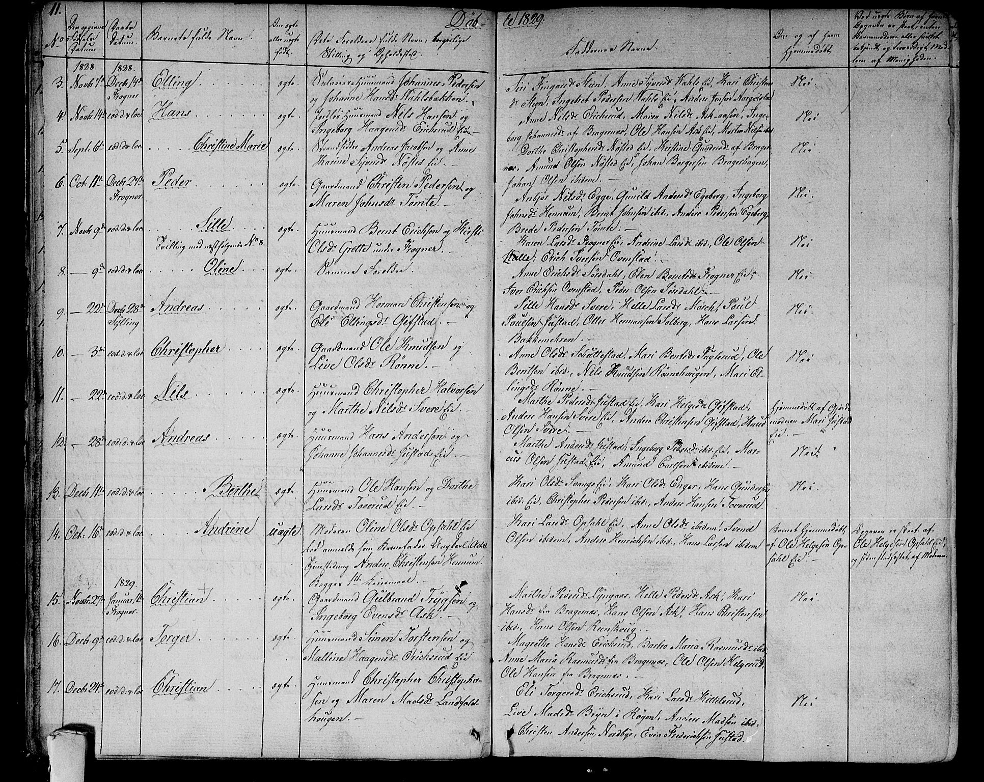 Lier kirkebøker, AV/SAKO-A-230/F/Fa/L0010: Parish register (official) no. I 10, 1827-1843, p. 11