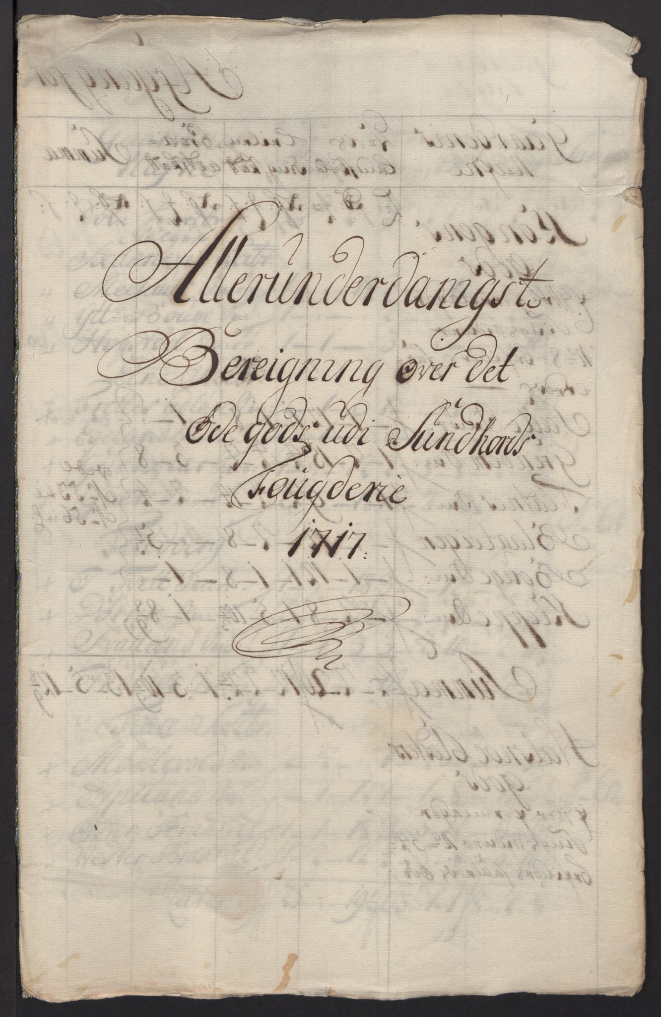 Rentekammeret inntil 1814, Reviderte regnskaper, Fogderegnskap, RA/EA-4092/R48/L2994: Fogderegnskap Sunnhordland og Hardanger, 1717, p. 311