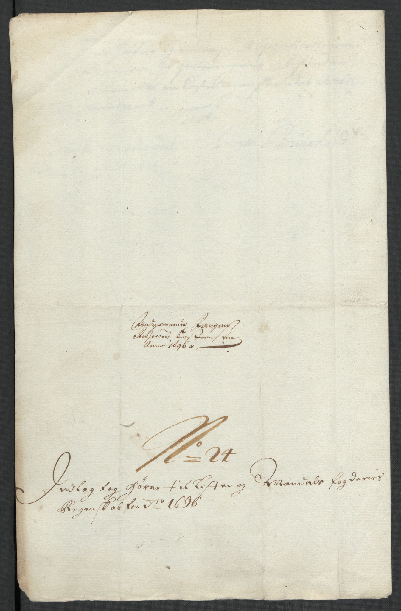 Rentekammeret inntil 1814, Reviderte regnskaper, Fogderegnskap, RA/EA-4092/R43/L2546: Fogderegnskap Lista og Mandal, 1696-1697, p. 143