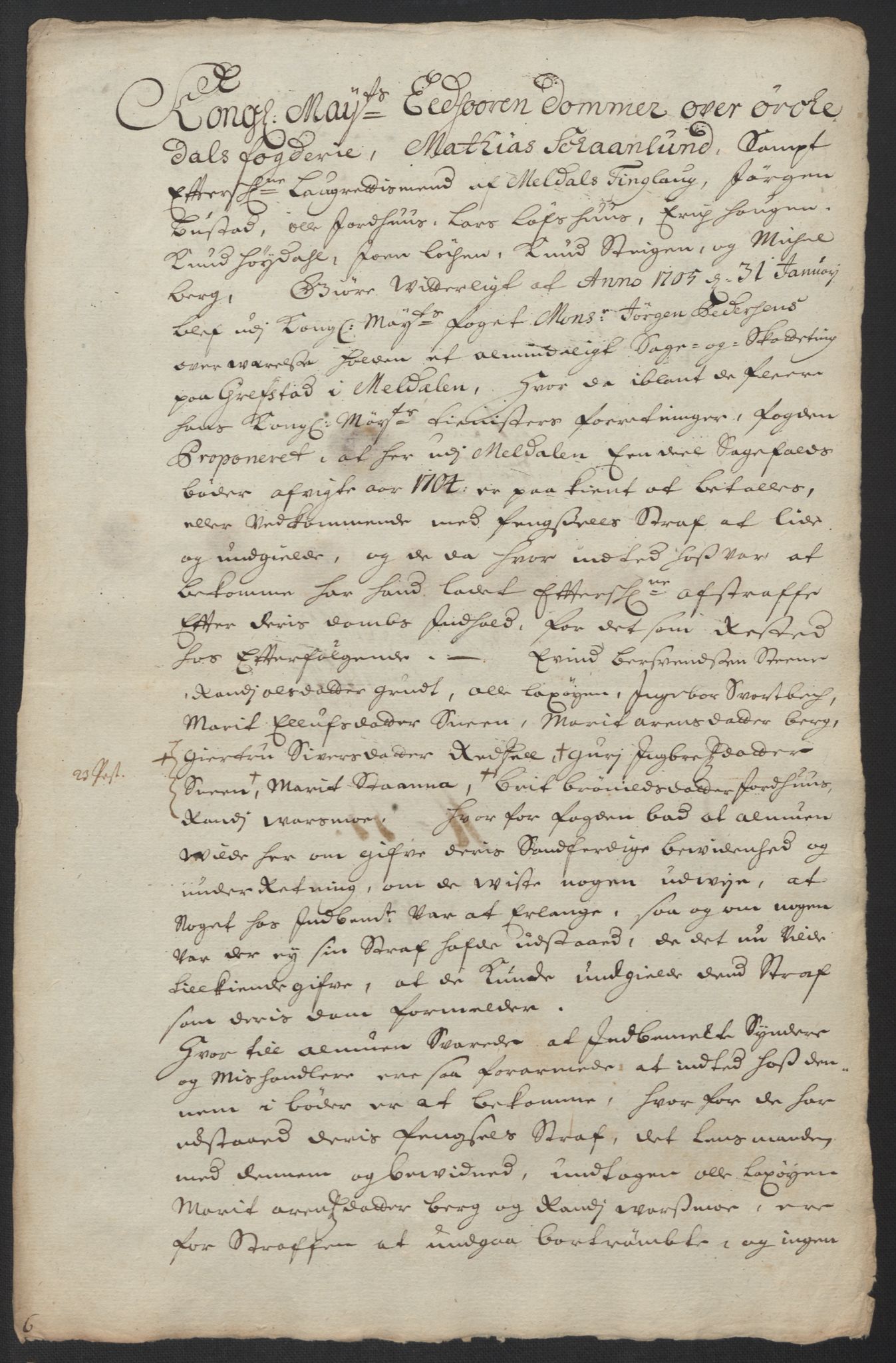 Rentekammeret inntil 1814, Reviderte regnskaper, Fogderegnskap, RA/EA-4092/R60/L3954: Fogderegnskap Orkdal og Gauldal, 1704, p. 239