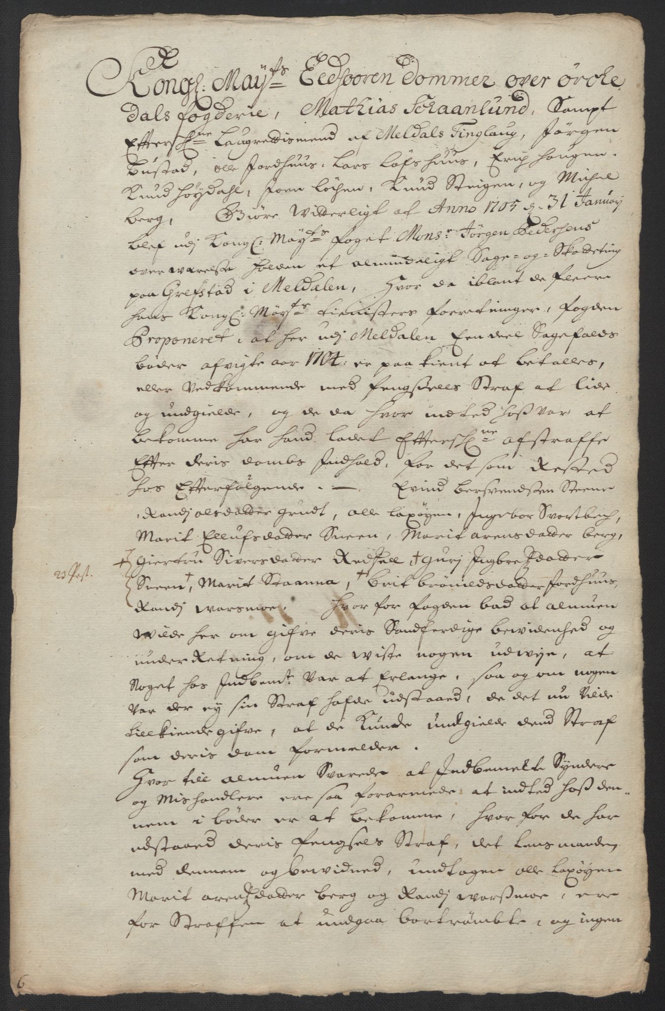 Rentekammeret inntil 1814, Reviderte regnskaper, Fogderegnskap, AV/RA-EA-4092/R60/L3954: Fogderegnskap Orkdal og Gauldal, 1704, p. 239