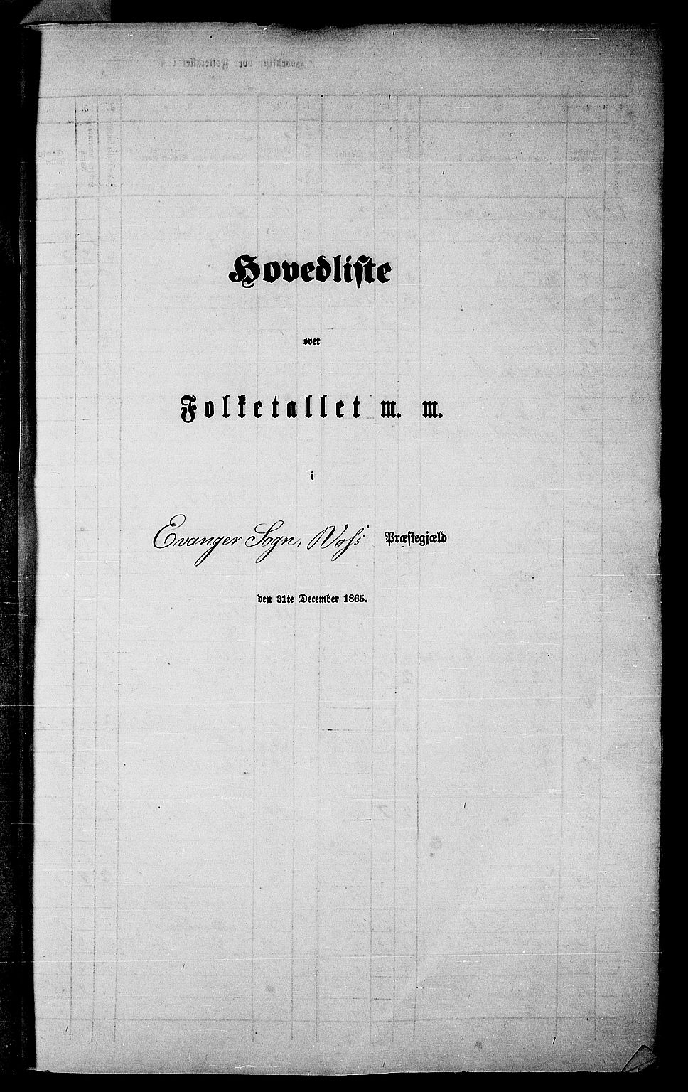 RA, 1865 census for Voss, 1865, p. 232