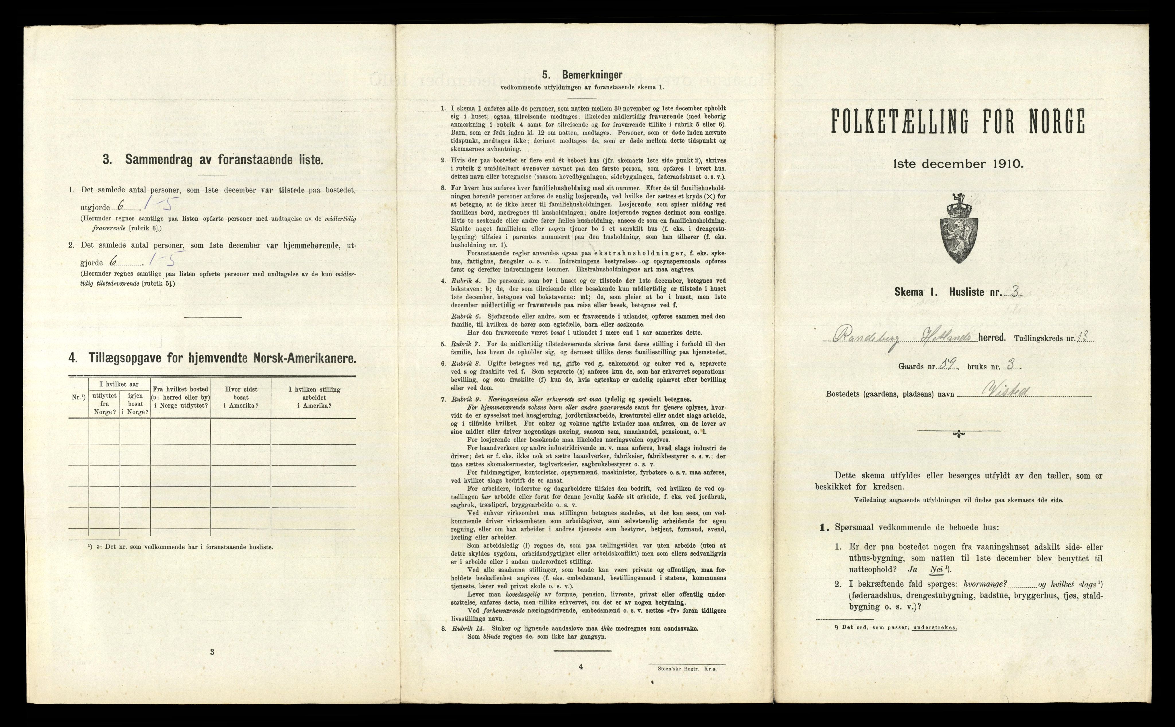 RA, 1910 census for Hetland, 1910, p. 2011