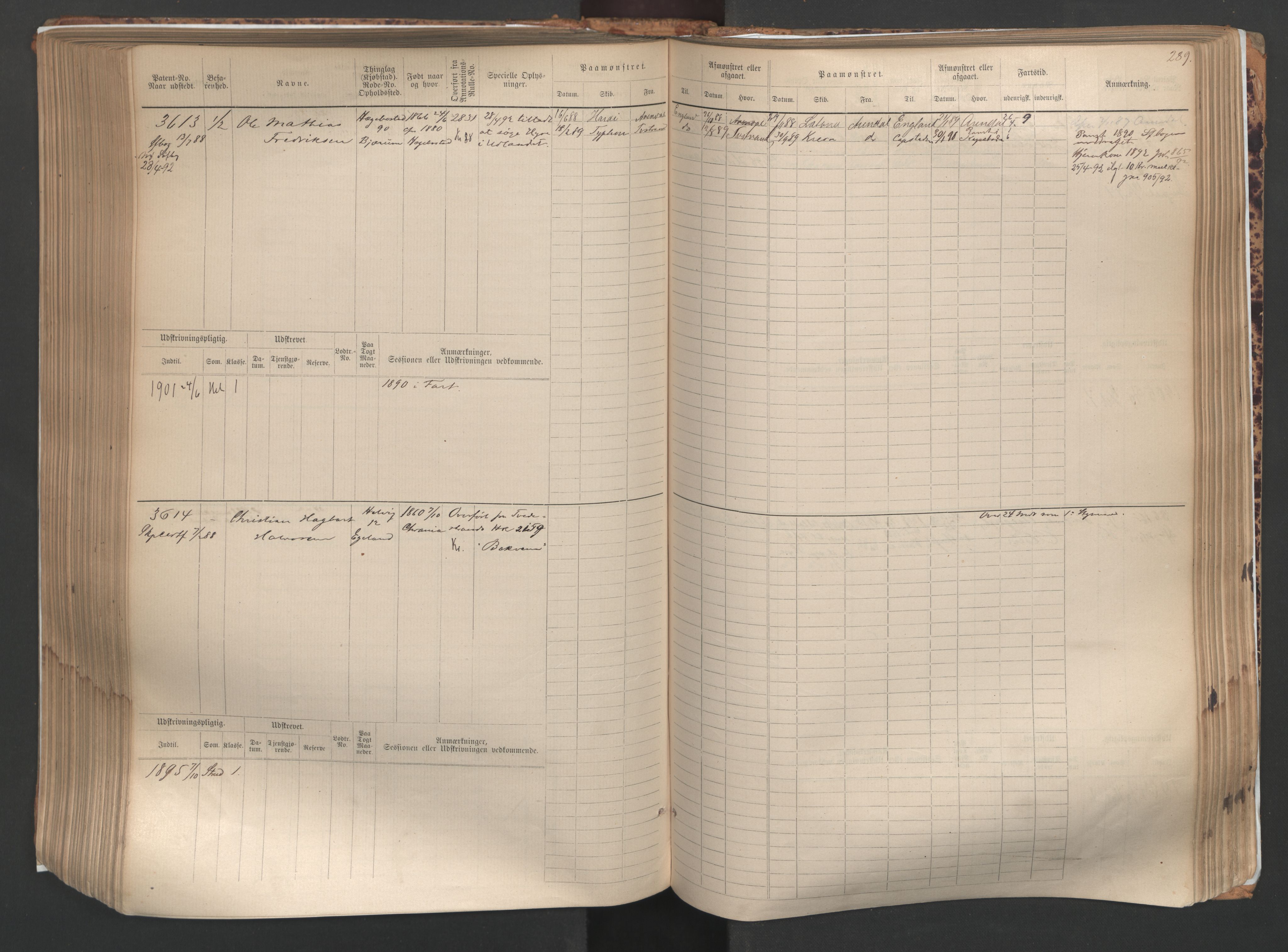 Farsund mønstringskrets, SAK/2031-0017/F/Fb/L0005: Hovedrulle nr 3041-3804, M-8, 1883-1930, p. 292