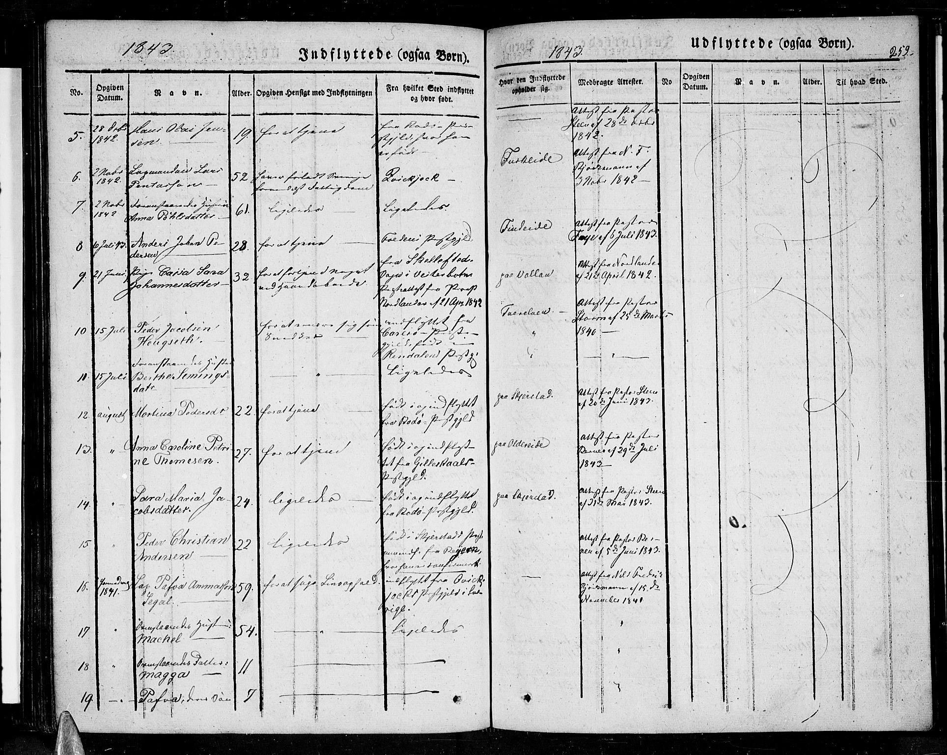 Ministerialprotokoller, klokkerbøker og fødselsregistre - Nordland, SAT/A-1459/852/L0737: Parish register (official) no. 852A07, 1833-1849, p. 259