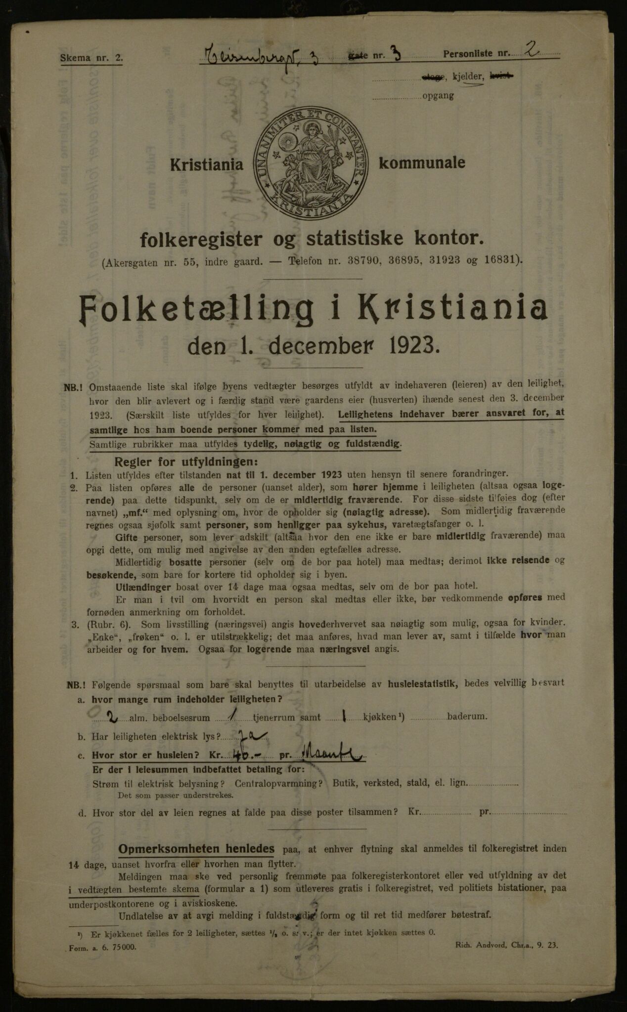 OBA, Municipal Census 1923 for Kristiania, 1923, p. 22770