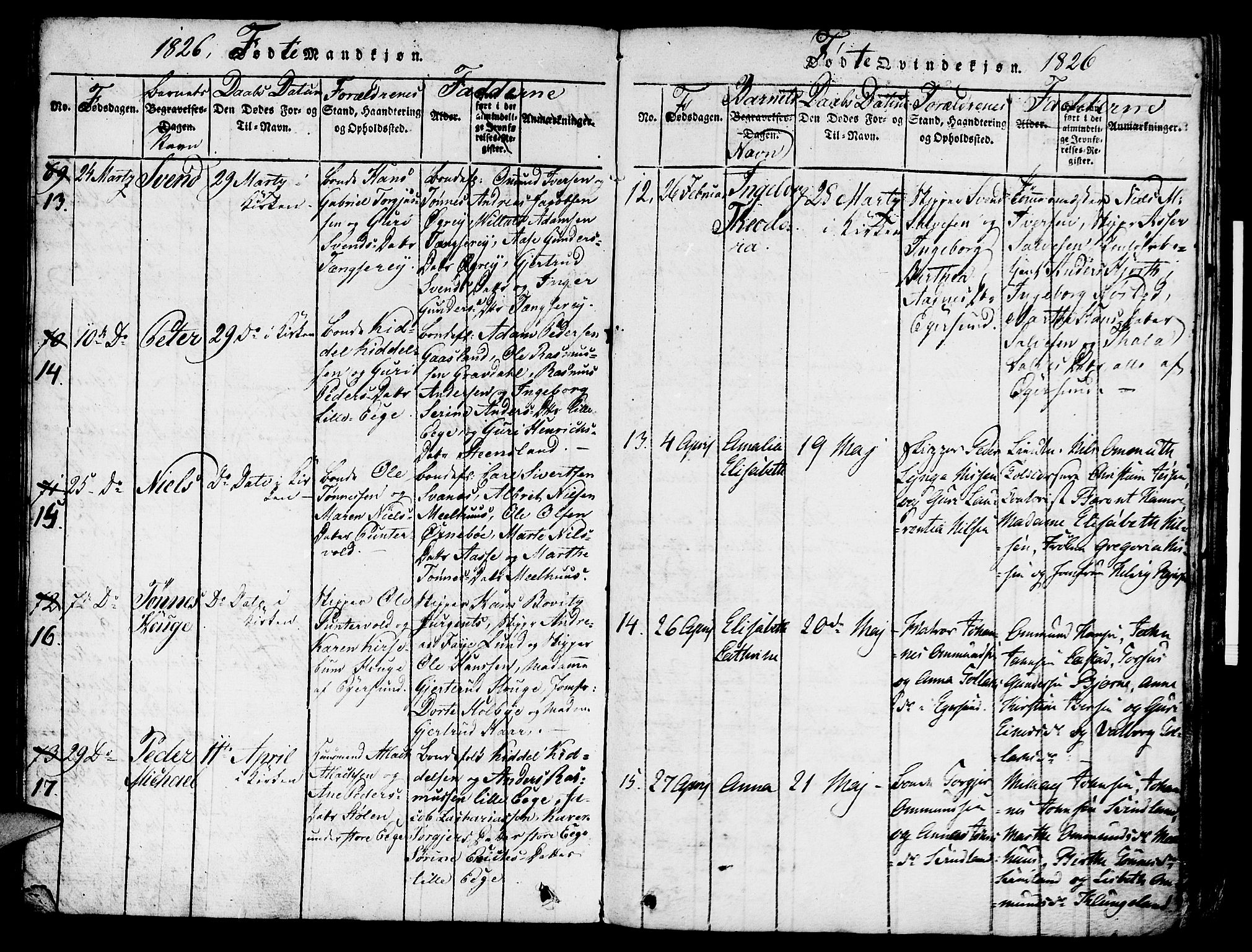 Eigersund sokneprestkontor, AV/SAST-A-101807/S08/L0007: Parish register (official) no. A 7, 1815-1827