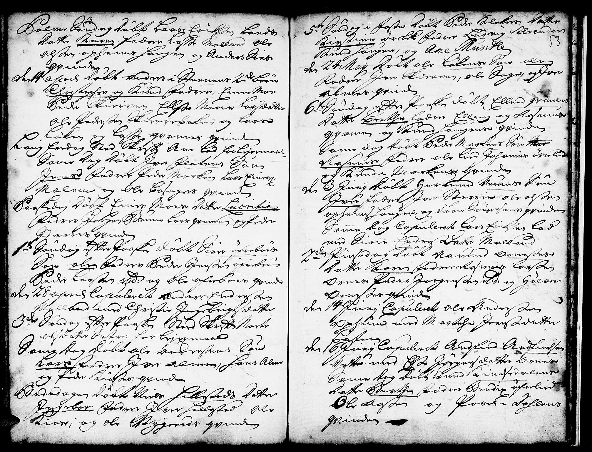 Hafslo sokneprestembete, AV/SAB-A-80301/H/Haa/Haaa/L0001: Parish register (official) no. A 1, 1717-1755, p. 53