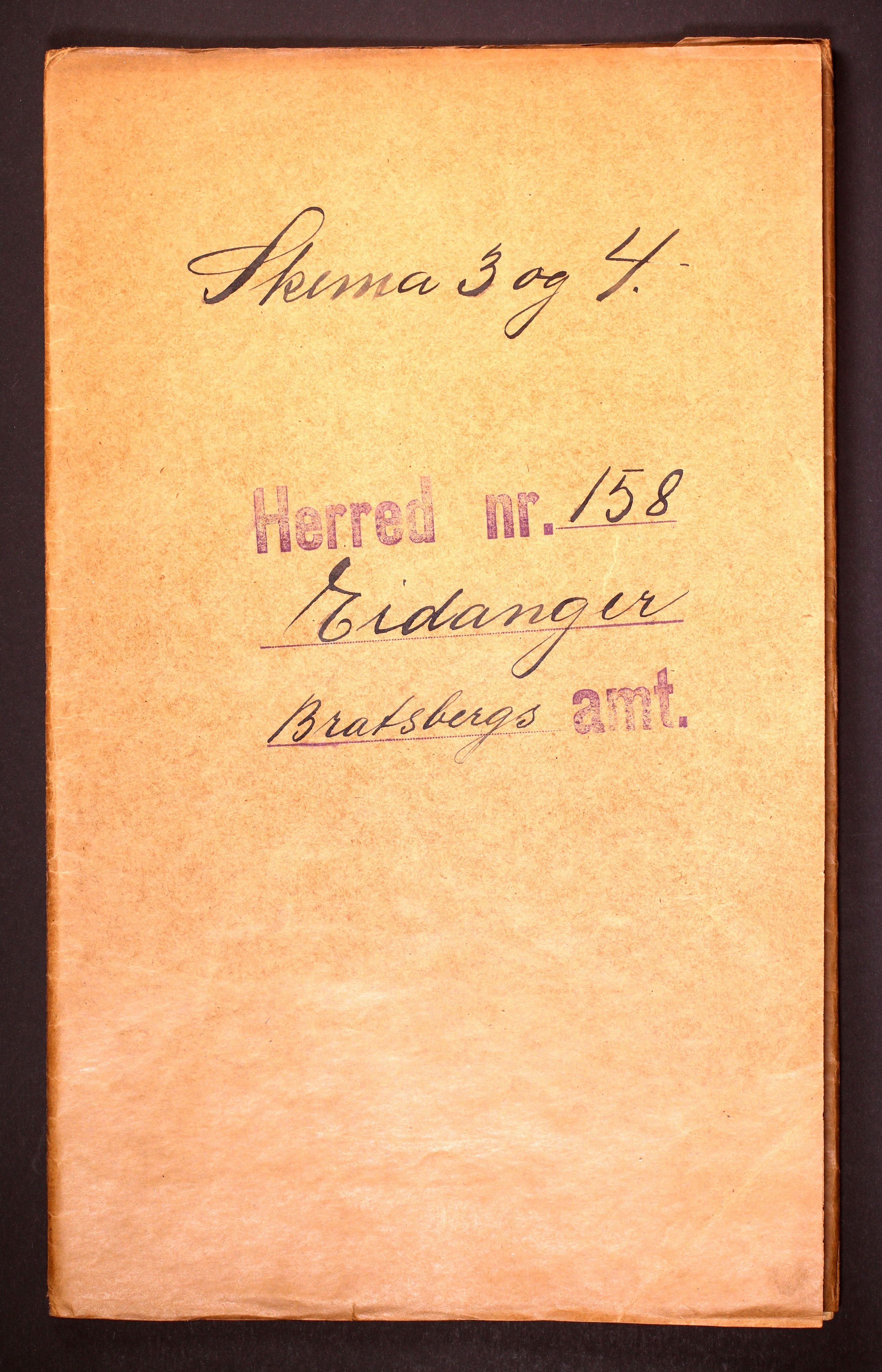 RA, 1910 census for Eidanger, 1910, p. 1