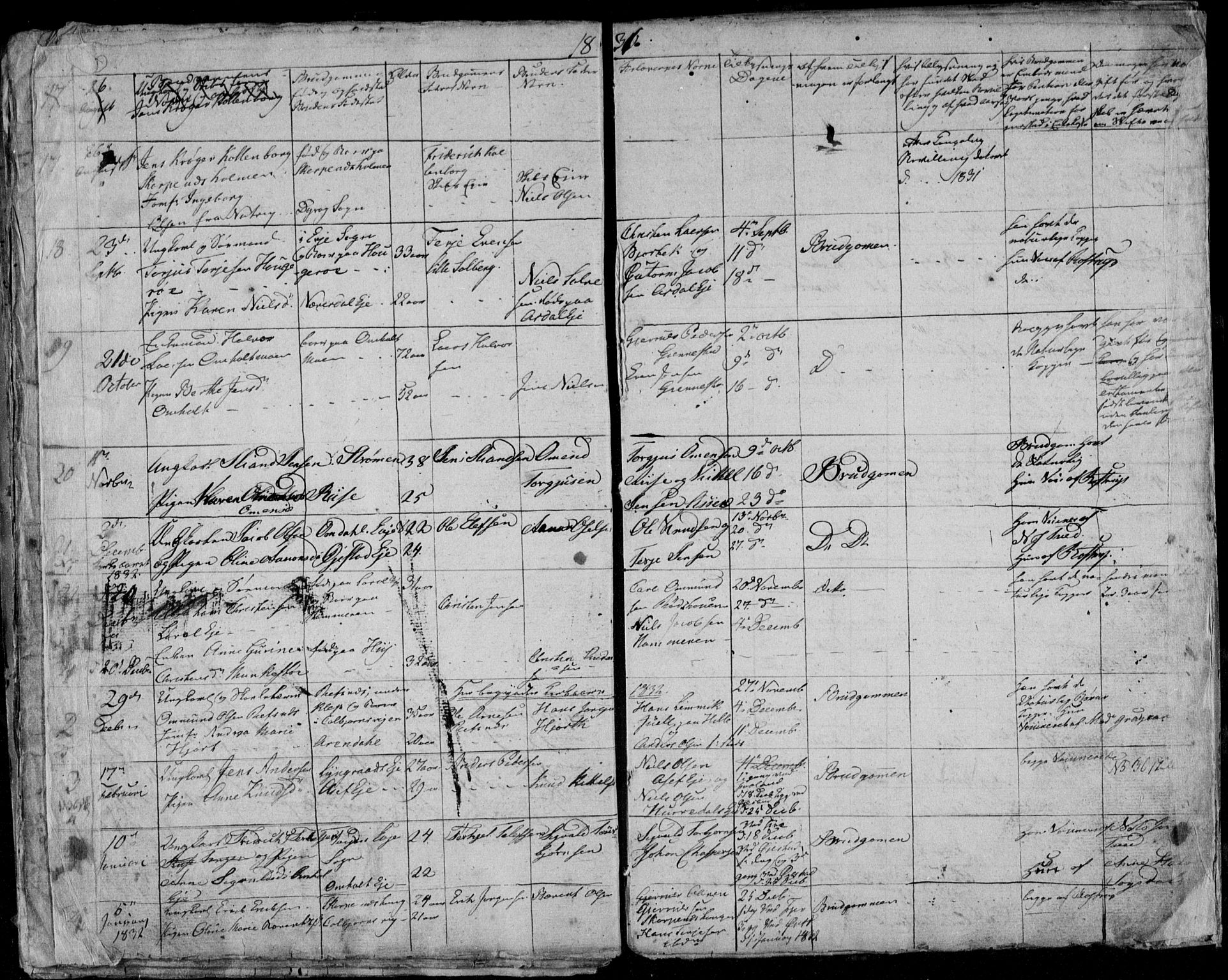 Øyestad sokneprestkontor, AV/SAK-1111-0049/F/Fb/L0004: Parish register (copy) no. B 4, 1828-1833