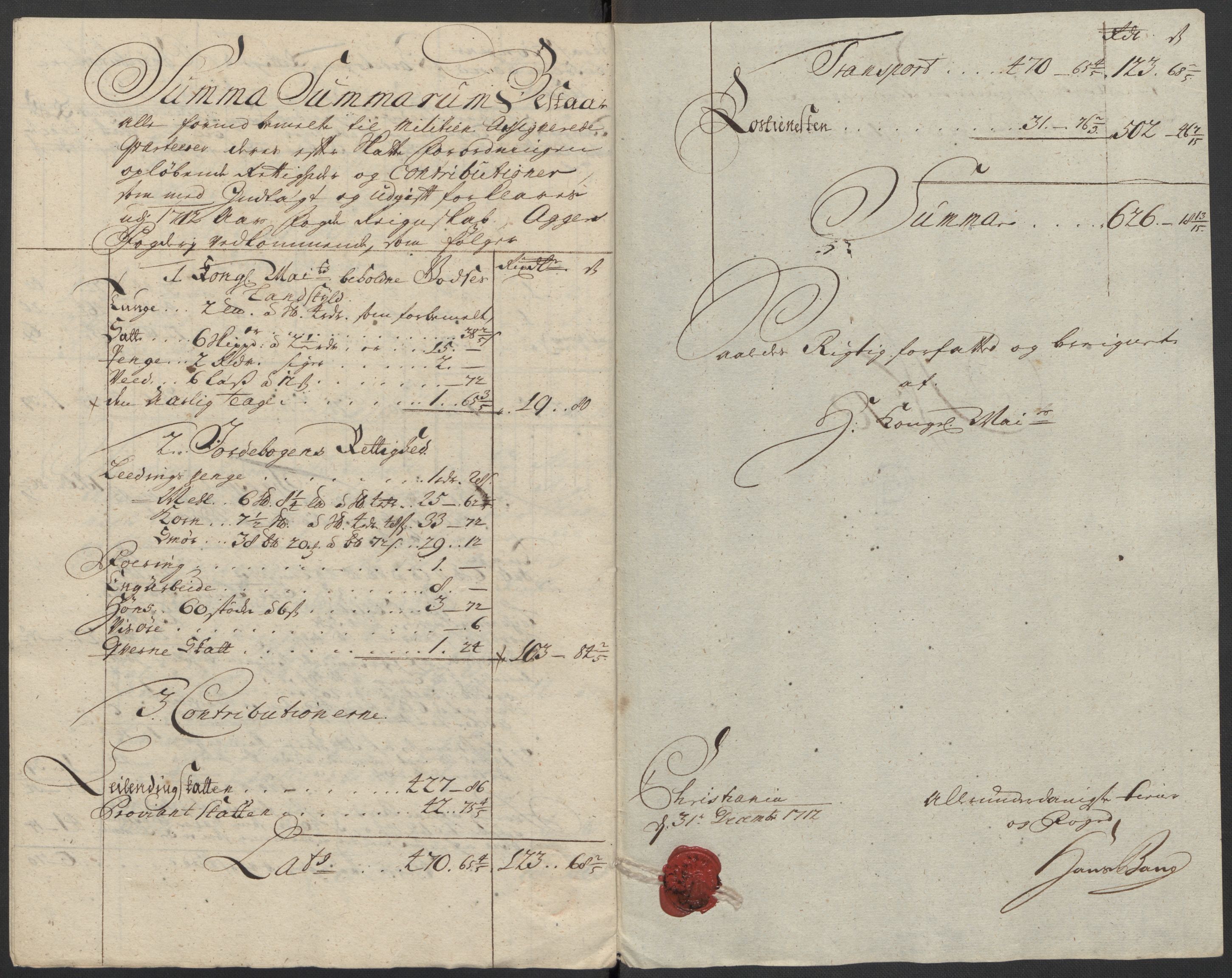 Rentekammeret inntil 1814, Reviderte regnskaper, Fogderegnskap, AV/RA-EA-4092/R10/L0450: Fogderegnskap Aker og Follo, 1712, p. 158