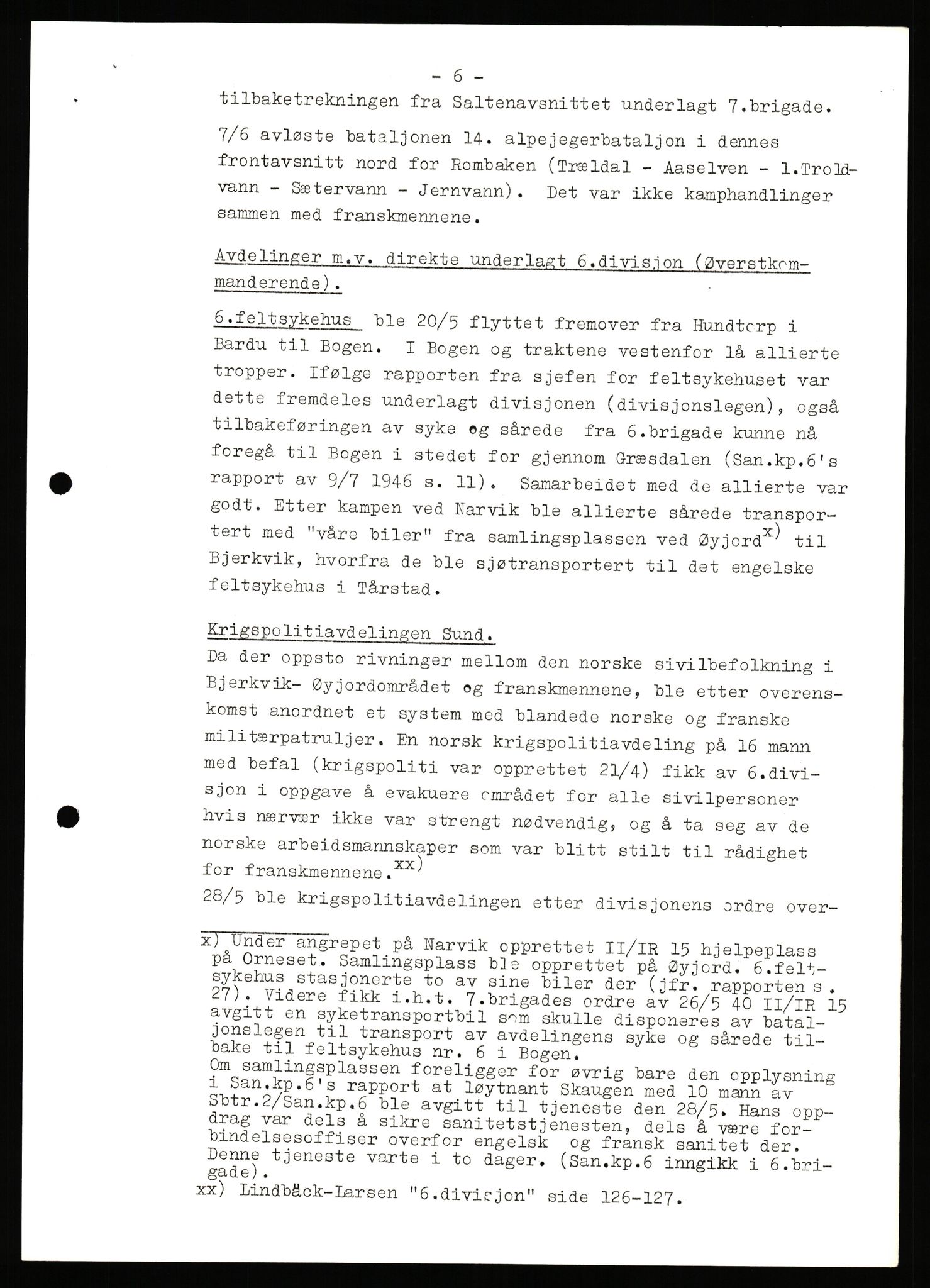 Forsvaret, Forsvarets krigshistoriske avdeling, AV/RA-RAFA-2017/Y/Yb/L0140: II-C-11-611-620  -  6. Divisjon, 1940-1966, p. 404