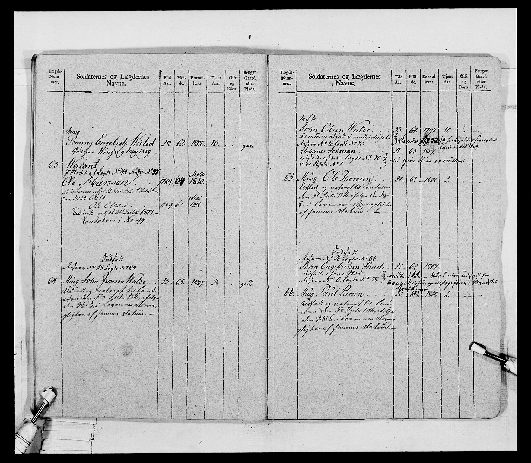 Generalitets- og kommissariatskollegiet, Det kongelige norske kommissariatskollegium, AV/RA-EA-5420/E/Eh/L0069: Opplandske gevorbne infanteriregiment, 1810-1818, p. 337