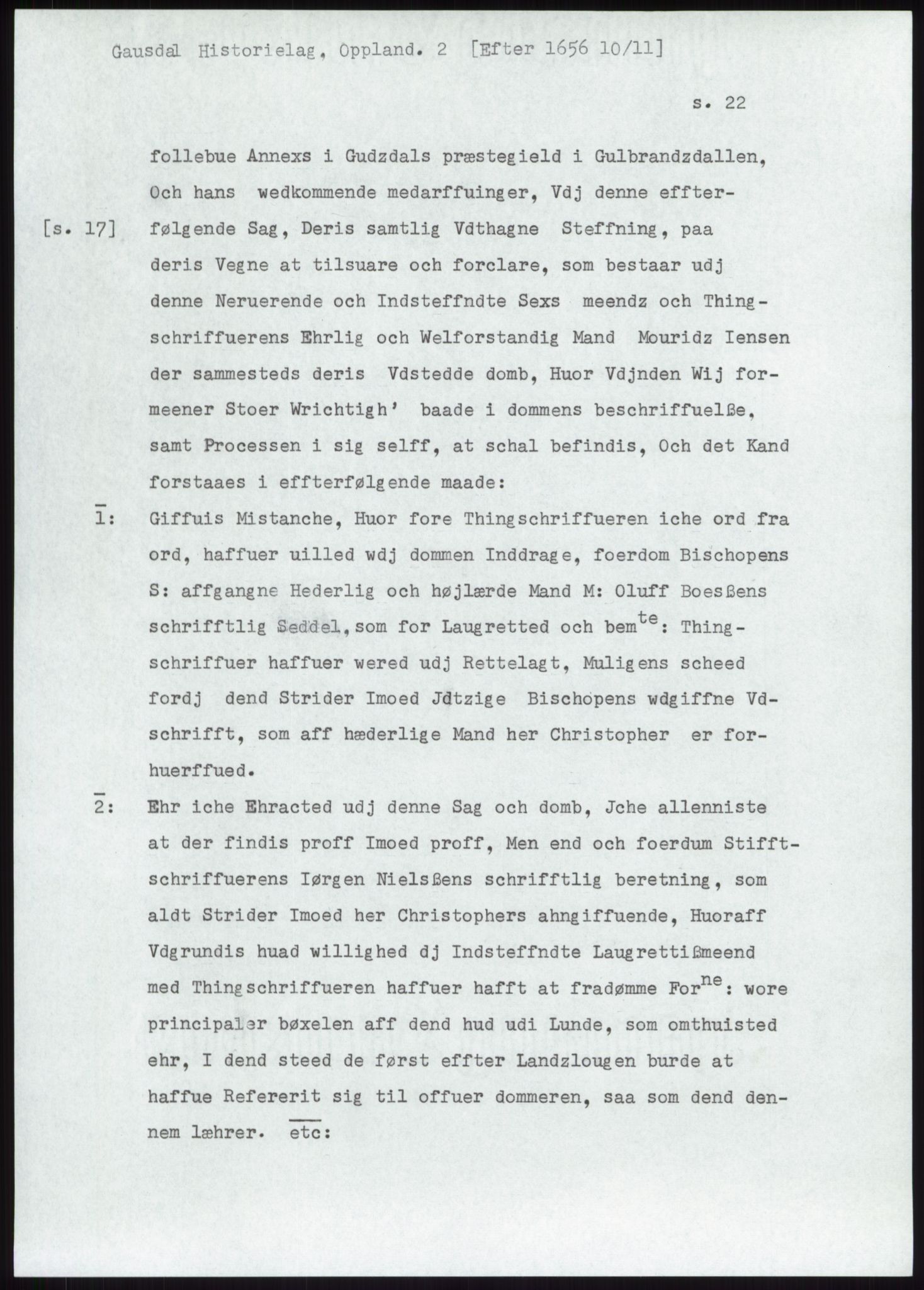 Samlinger til kildeutgivelse, Diplomavskriftsamlingen, AV/RA-EA-4053/H/Ha, p. 2246