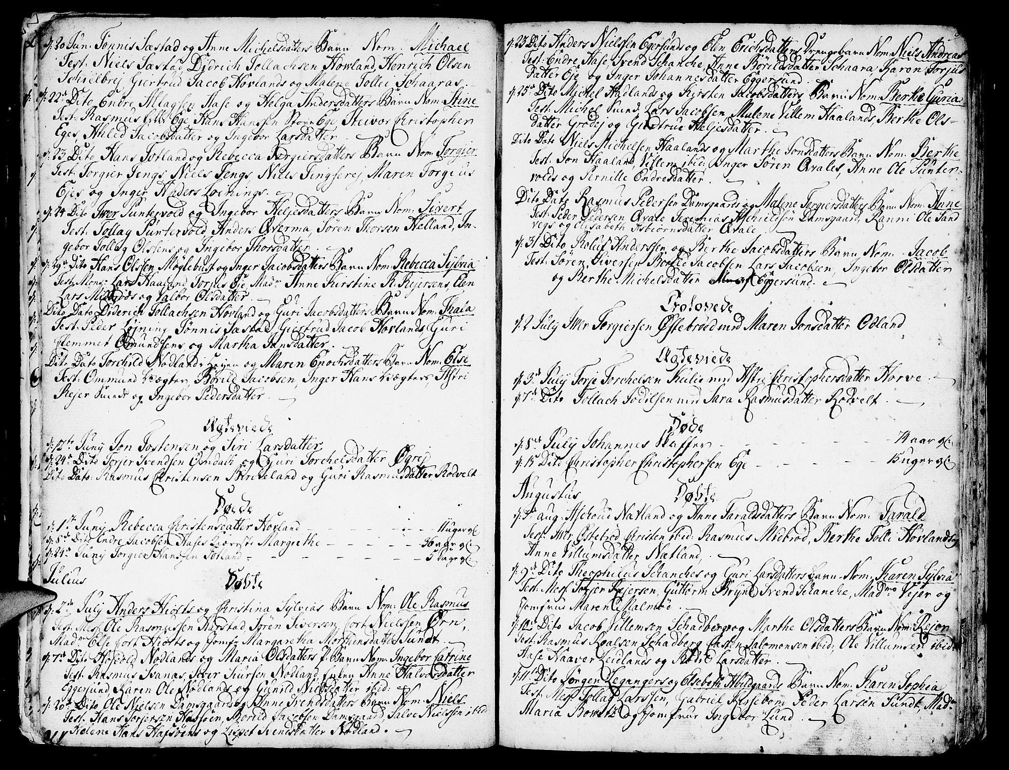 Eigersund sokneprestkontor, SAST/A-101807/S08/L0004: Parish register (official) no. A 4 /1, 1776-1789, p. 8
