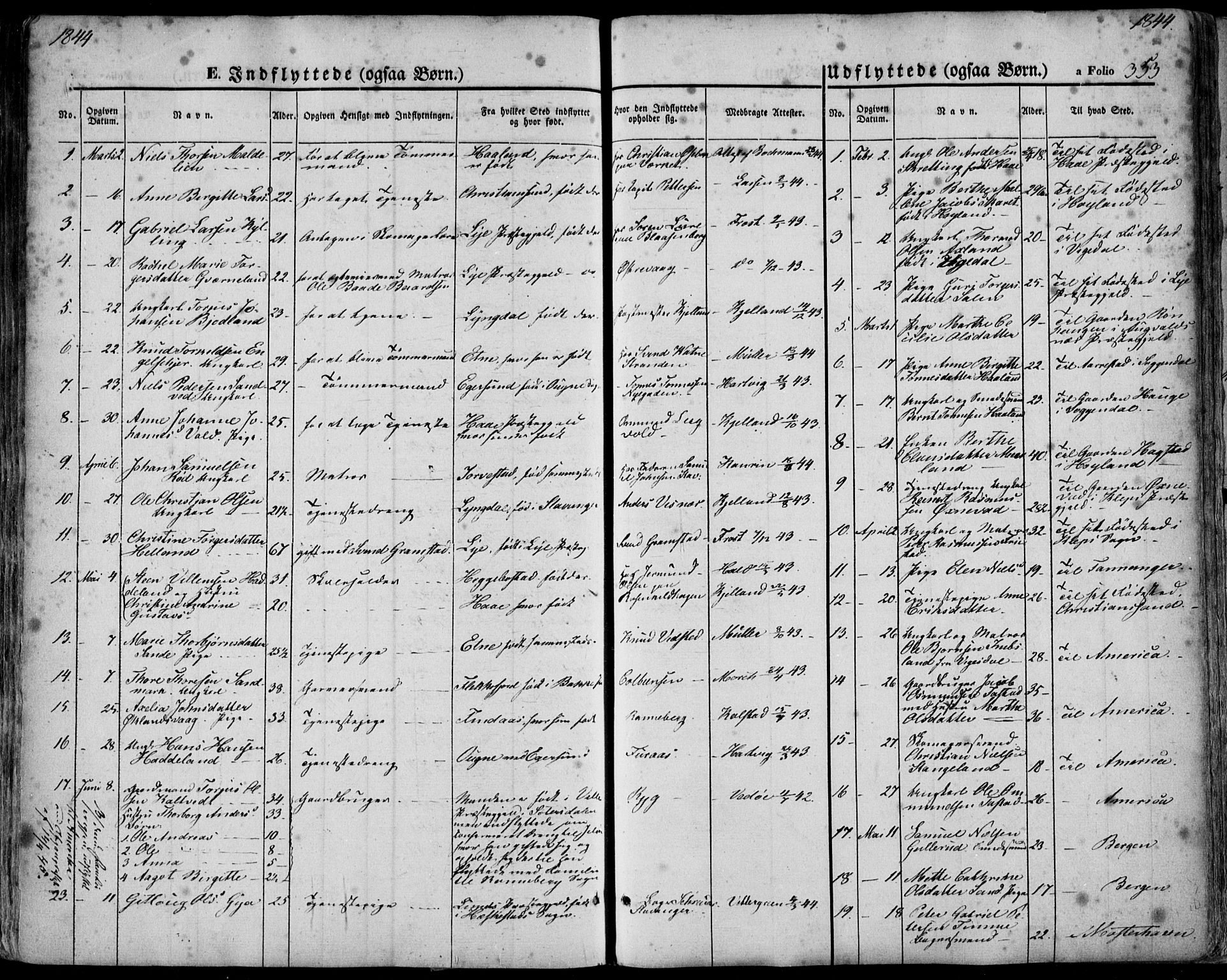 Domkirken sokneprestkontor, SAST/A-101812/001/30/30BA/L0016: Parish register (official) no. A 15, 1844-1854, p. 353