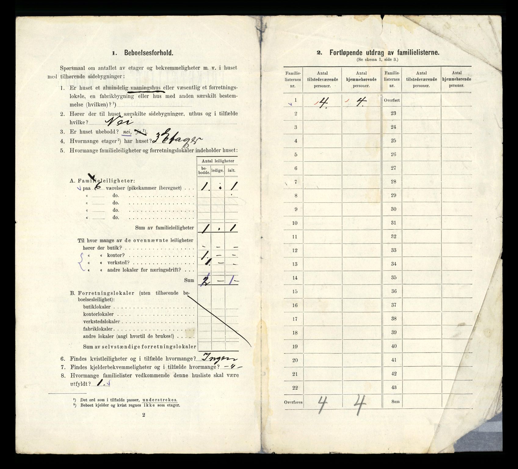 RA, 1910 census for Kristiansund, 1910, p. 4646