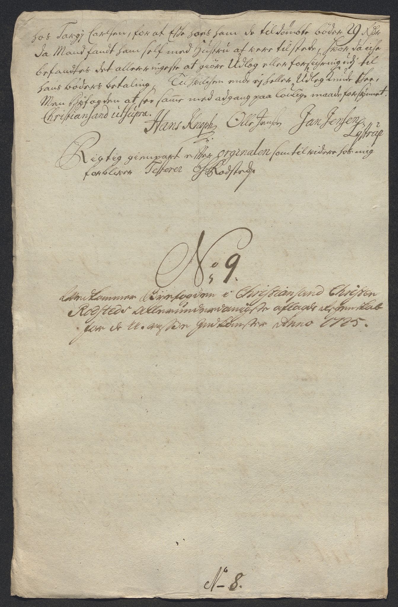 Rentekammeret inntil 1814, Reviderte regnskaper, Byregnskaper, RA/EA-4066/R/Rm/L0286: [M19] Sikt og sakefall, 1719-1727, p. 407