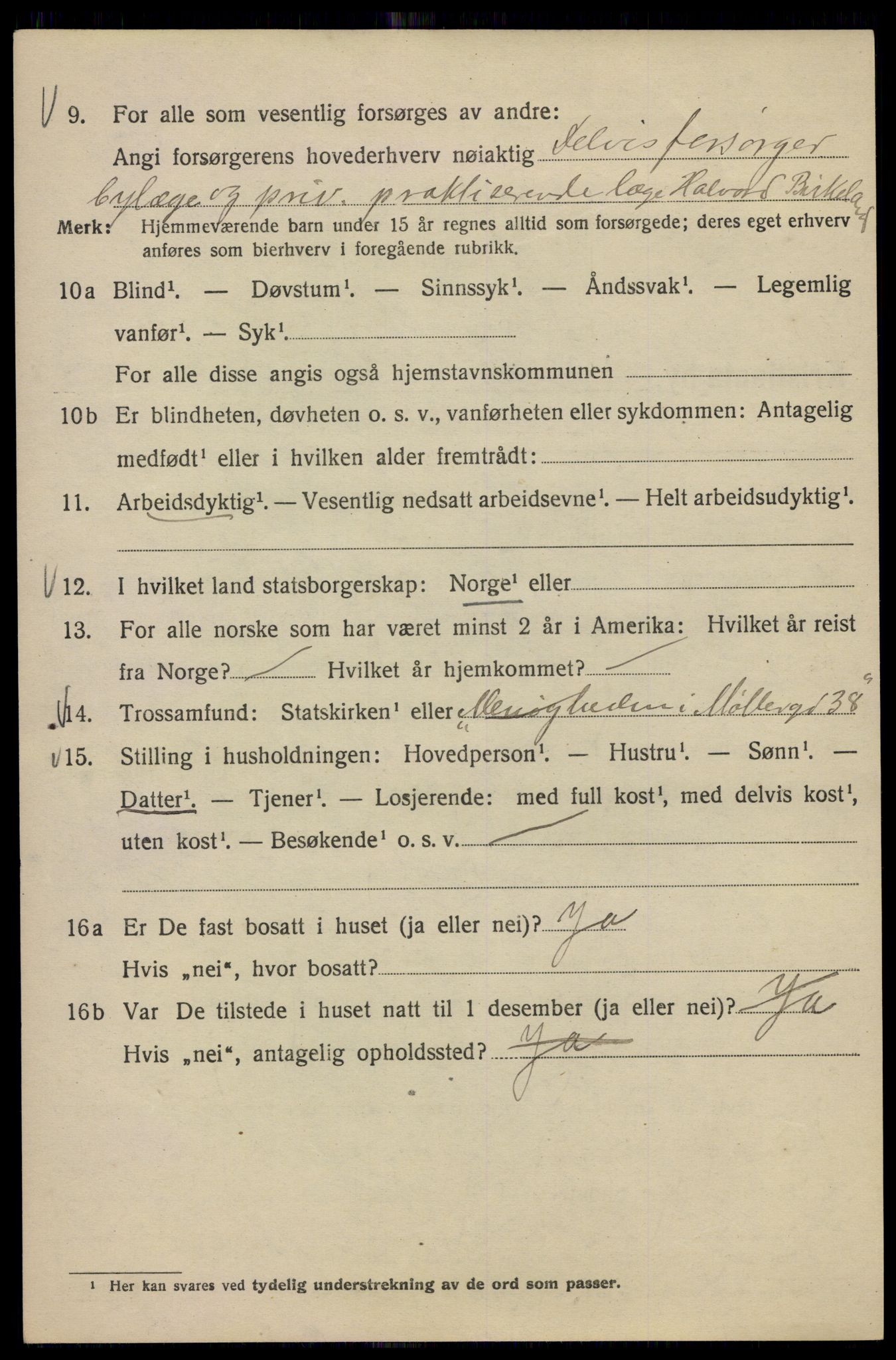 SAO, 1920 census for Kristiania, 1920, p. 296984