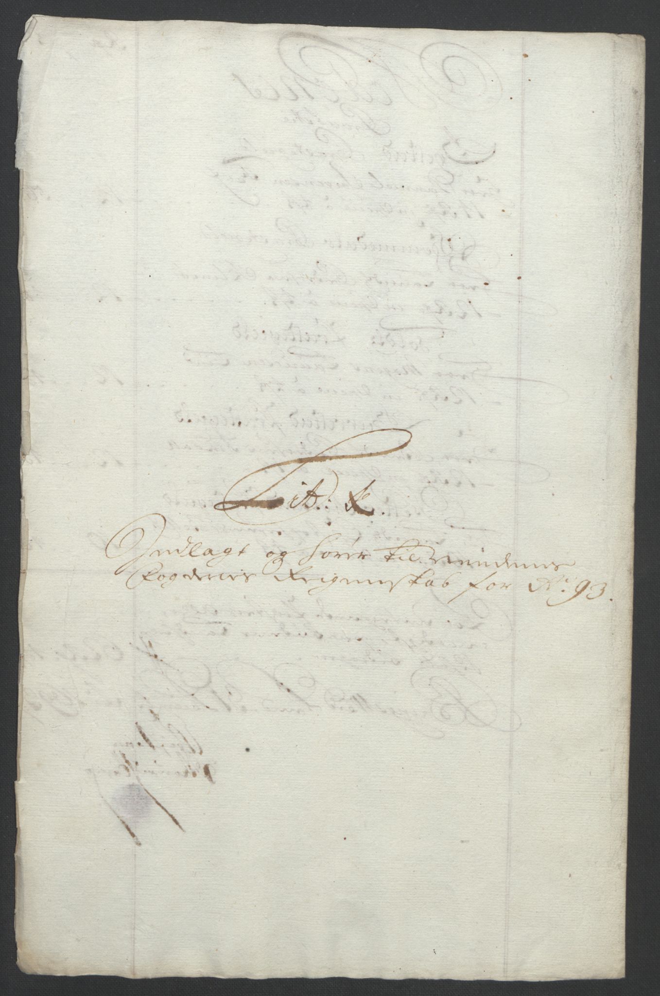 Rentekammeret inntil 1814, Reviderte regnskaper, Fogderegnskap, AV/RA-EA-4092/R39/L2312: Fogderegnskap Nedenes, 1693-1695, p. 65