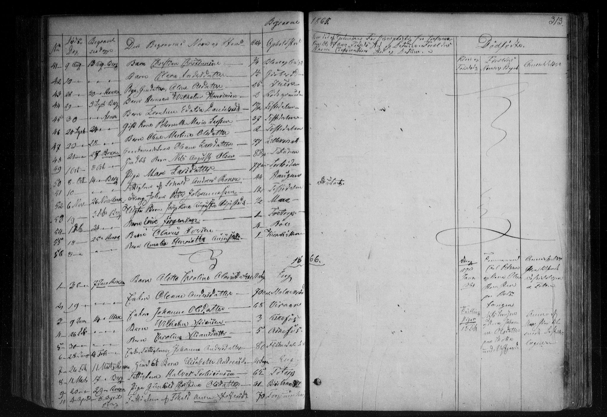 Berg prestekontor Kirkebøker, AV/SAO-A-10902/F/Fa/L0005: Parish register (official) no. I 5, 1861-1877, p. 313