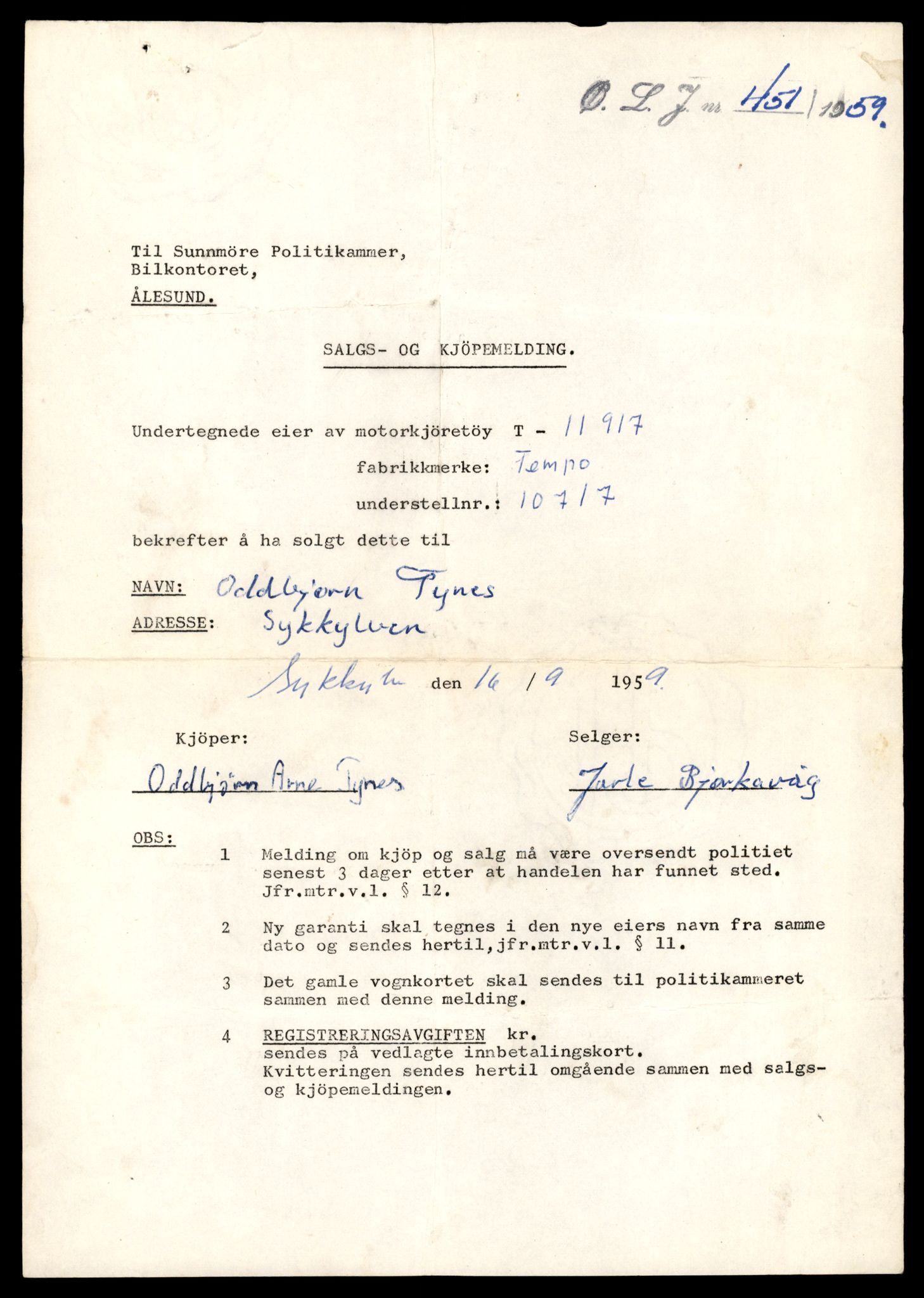 Møre og Romsdal vegkontor - Ålesund trafikkstasjon, AV/SAT-A-4099/F/Fe/L0031: Registreringskort for kjøretøy T 11800 - T 11996, 1927-1998, p. 2061