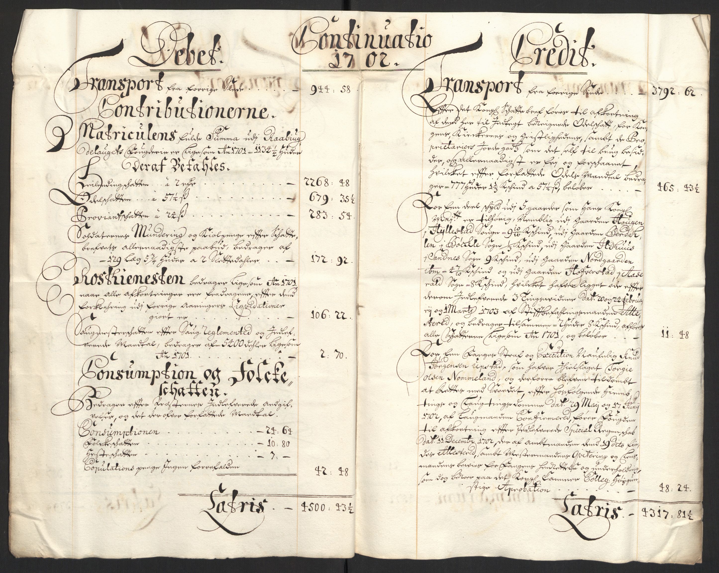 Rentekammeret inntil 1814, Reviderte regnskaper, Fogderegnskap, AV/RA-EA-4092/R40/L2446: Fogderegnskap Råbyggelag, 1700-1702, p. 262