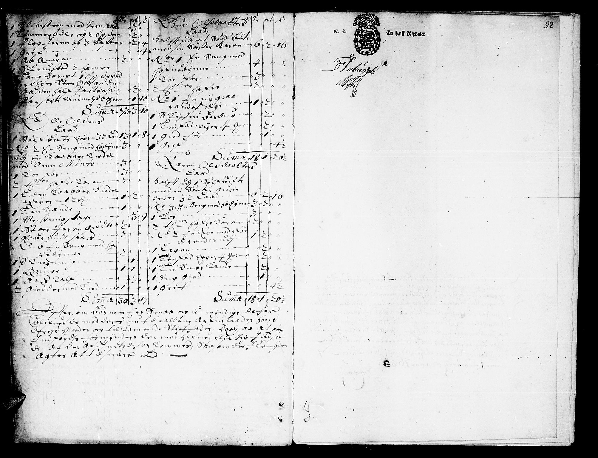 Romsdal sorenskriveri, SAT/A-4149/1/3/3A/L0002: Skifteprotokoll, 1683-1687, p. 91b-92a