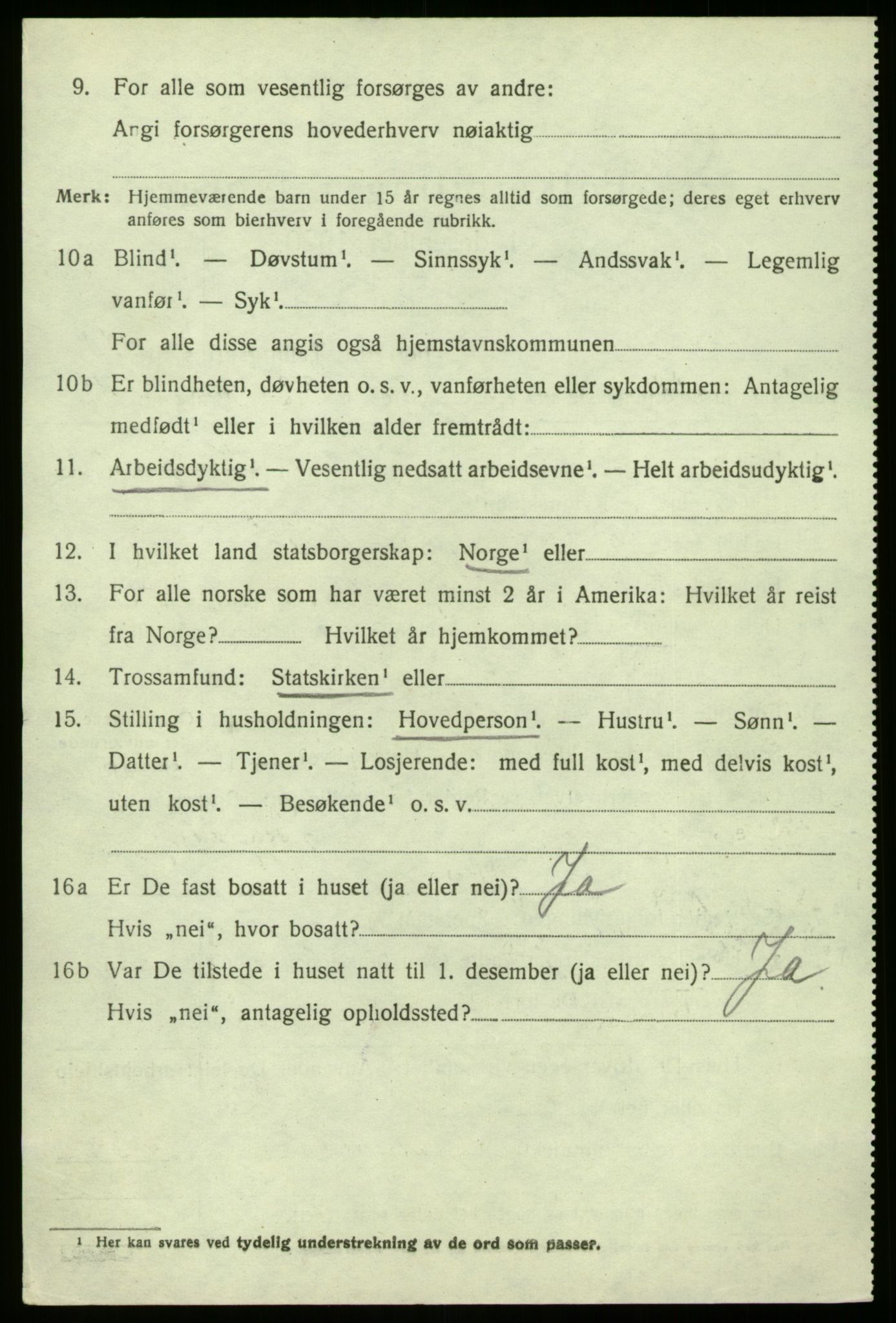 SAB, 1920 census for Masfjorden, 1920, p. 4116