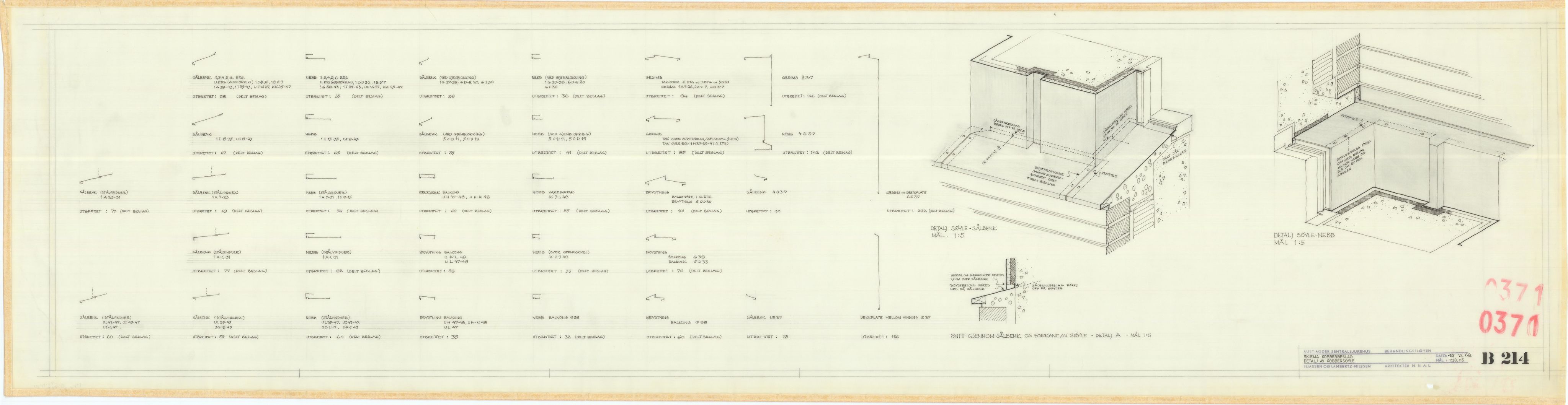 Eliassen og Lambertz-Nilssen Arkitekter, AAKS/PA-2983/T/T02/L0005: Tegningskogger 0371, 1967-1972, p. 13