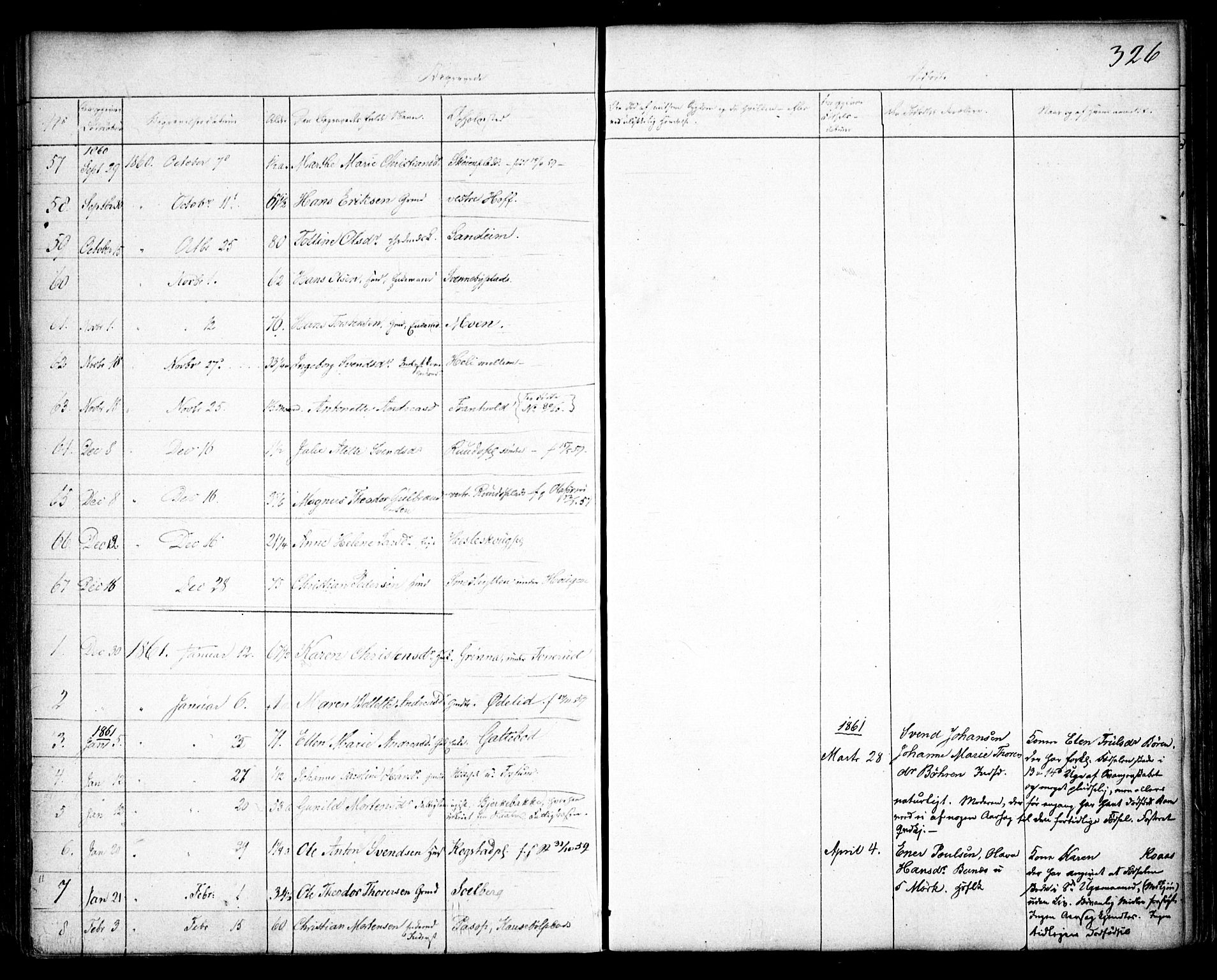 Spydeberg prestekontor Kirkebøker, SAO/A-10924/F/Fa/L0005: Parish register (official) no. I 5, 1842-1862, p. 326