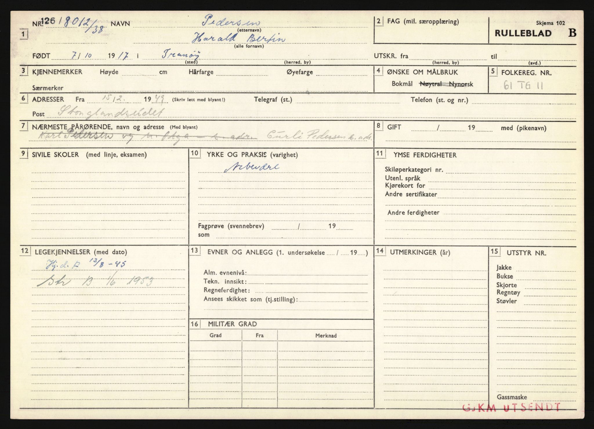 Forsvaret, Troms infanteriregiment nr. 16, AV/RA-RAFA-3146/P/Pa/L0022: Rulleblad for regimentets menige mannskaper, årsklasse 1938, 1938, p. 1331