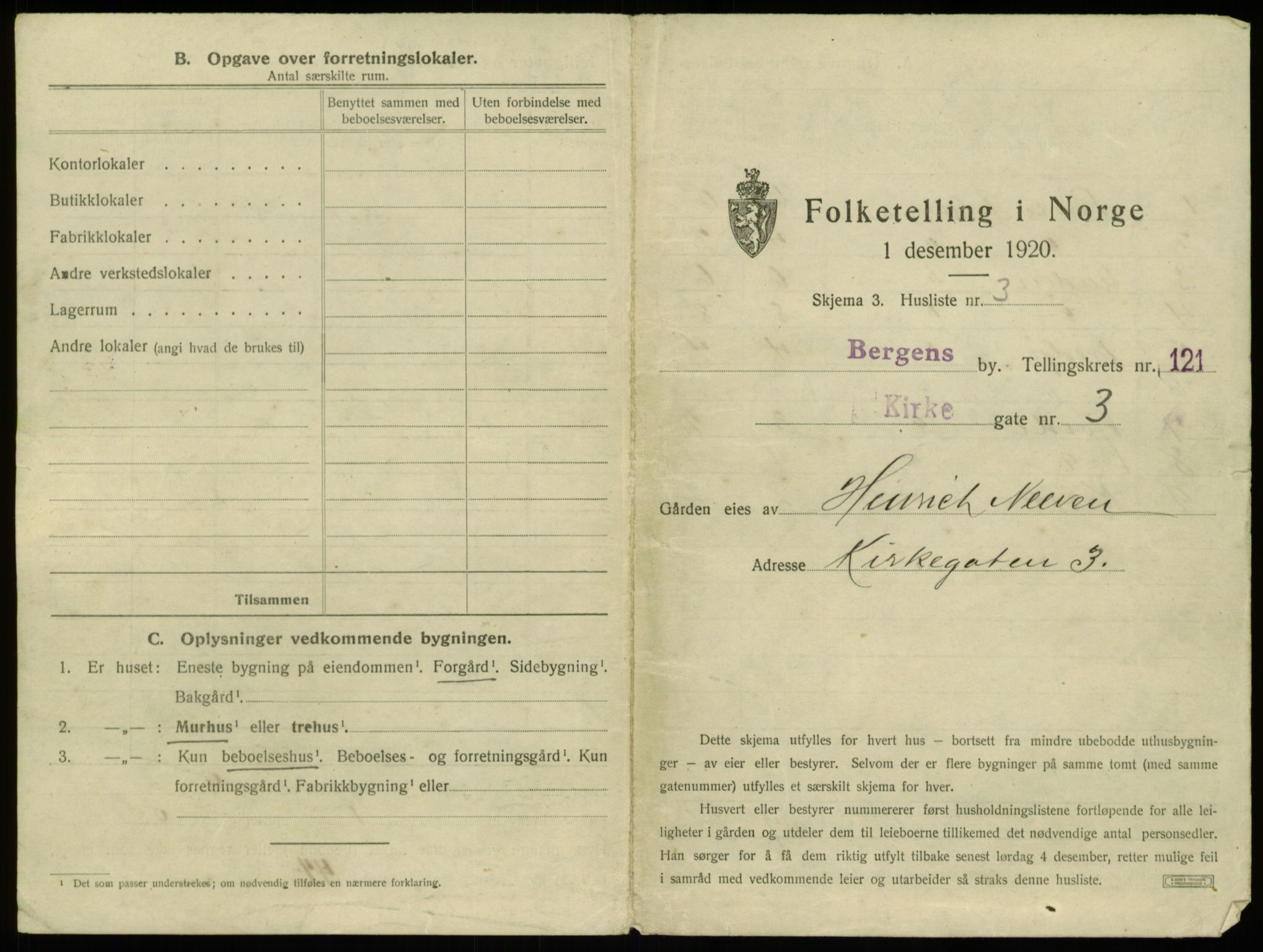 SAB, 1920 census for Bergen, 1920, p. 10902