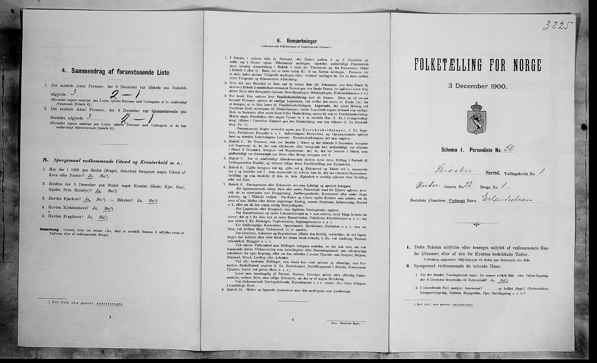 SAH, 1900 census for Skjåk, 1900, p. 132