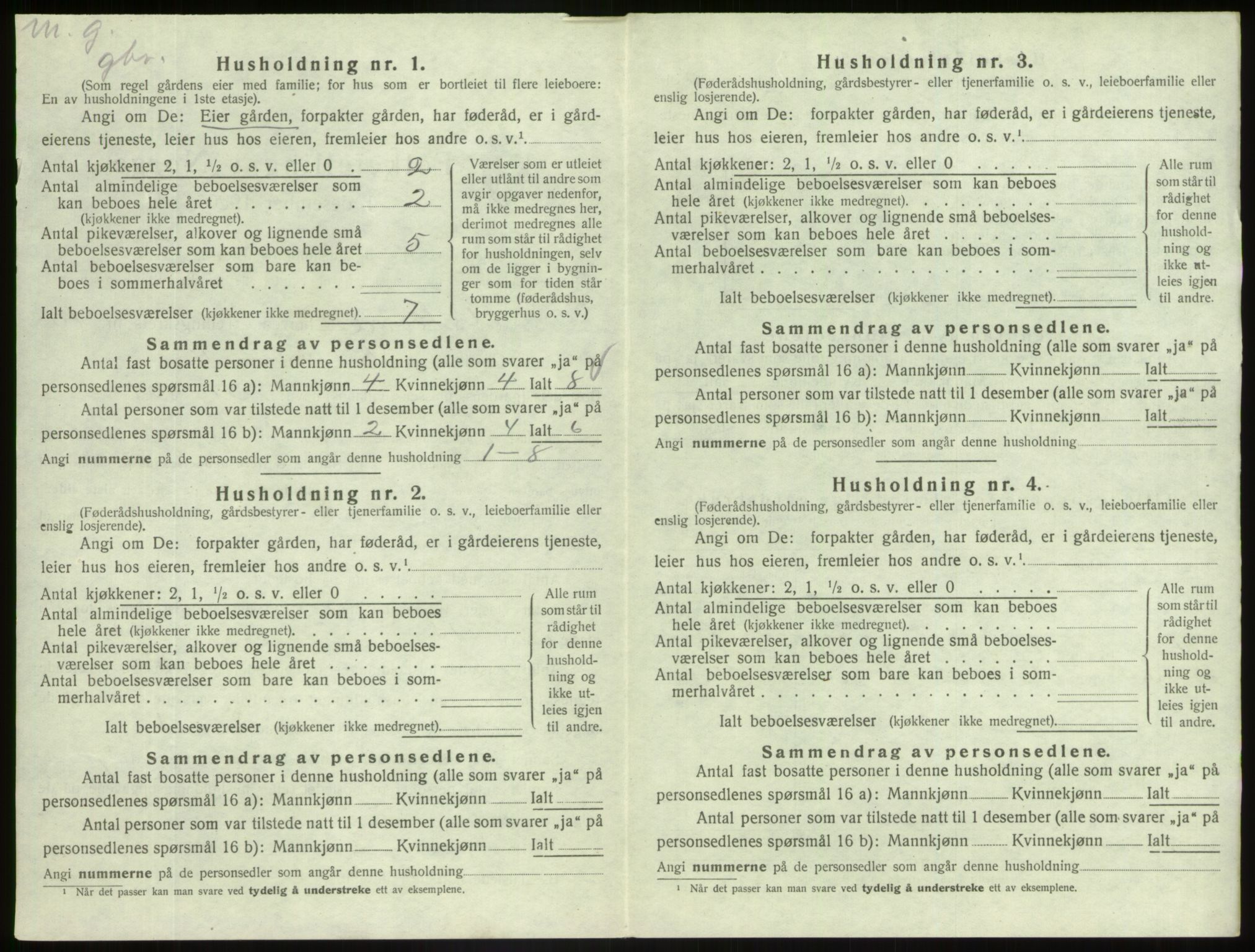 SAB, 1920 census for Askvoll, 1920, p. 533