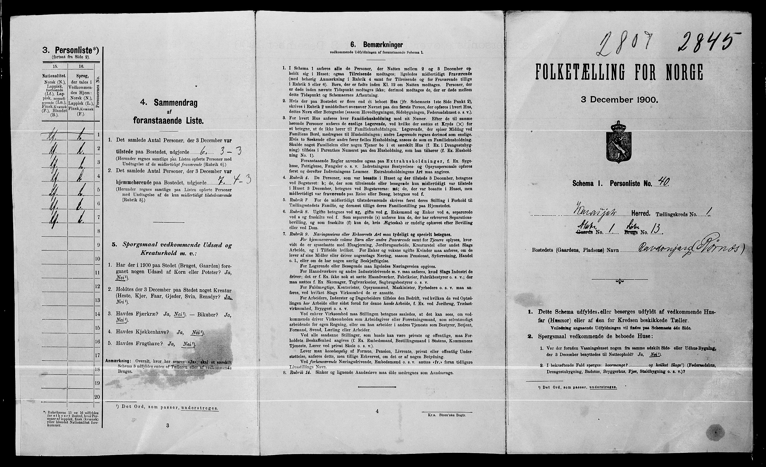 SATØ, 1900 census for Karasjok, 1900, p. 24