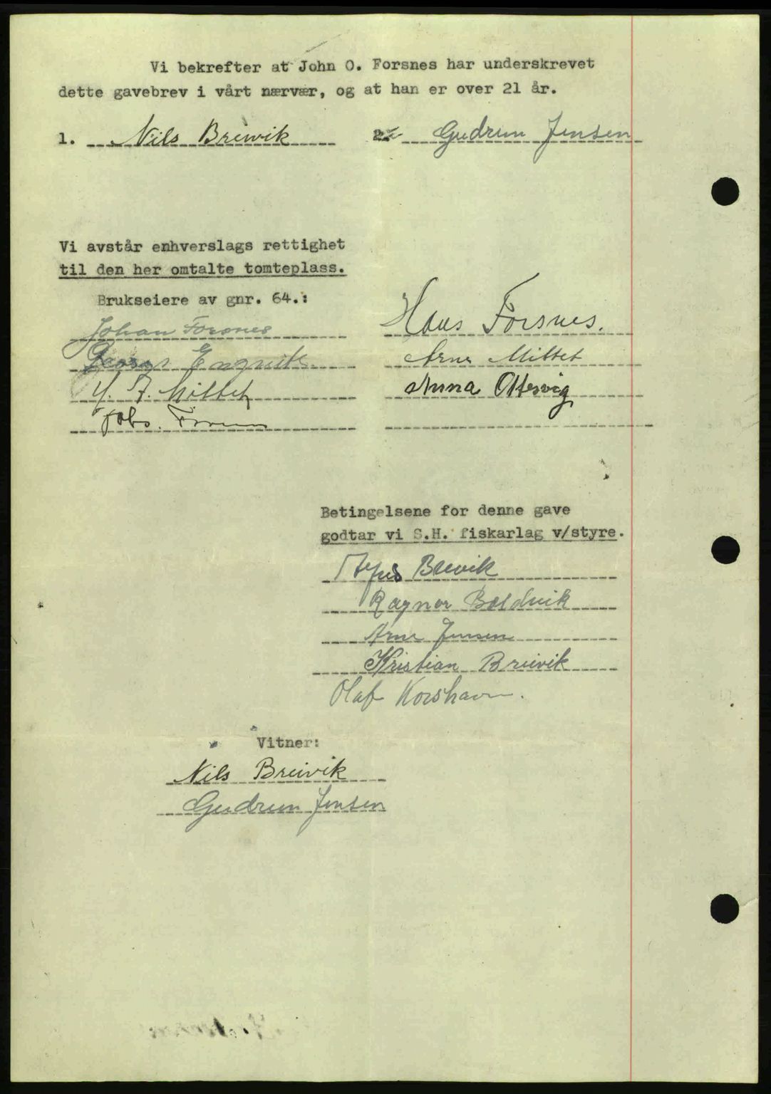 Hitra sorenskriveri, AV/SAT-A-0018/2/2C/2Ca: Mortgage book no. A2, 1943-1945, Diary no: : 522/1945