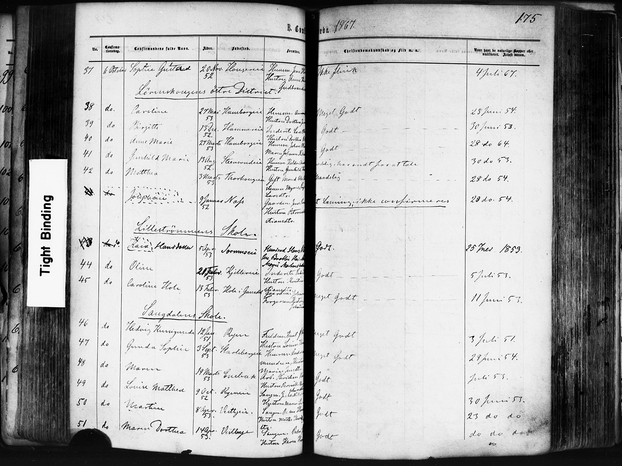 Skedsmo prestekontor Kirkebøker, AV/SAO-A-10033a/F/Fa/L0011: Parish register (official) no. I 11, 1866-1876, p. 175