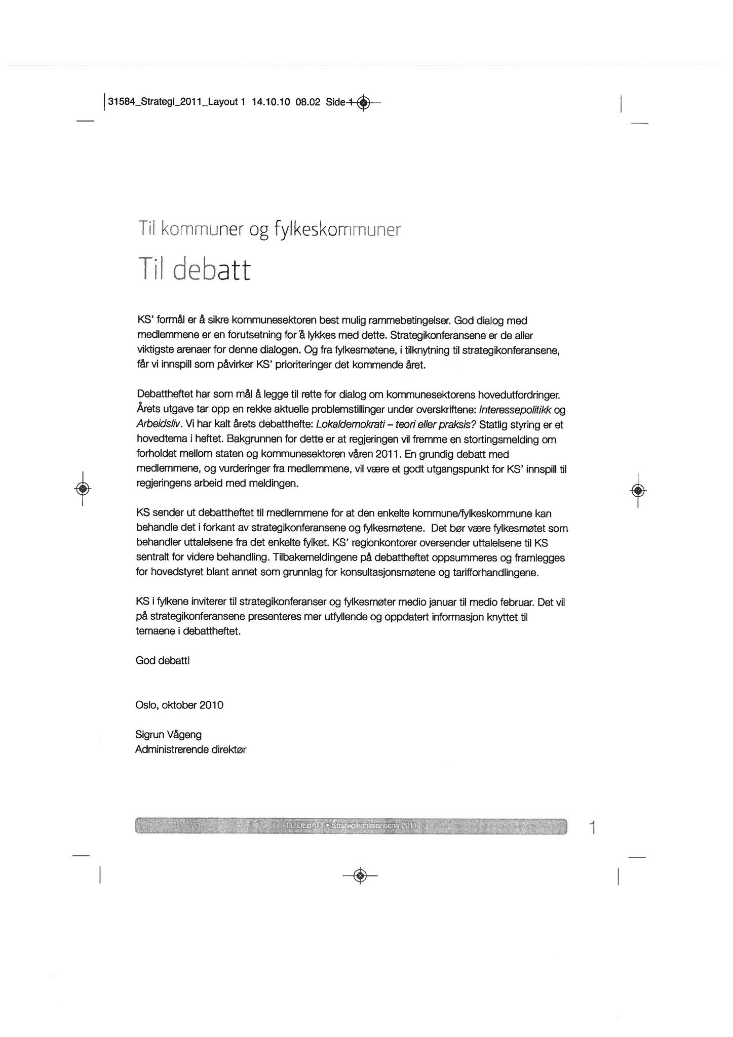 Klæbu Kommune, TRKO/KK/02-FS/L004: Formannsskapet - Møtedokumenter, 2011, p. 43