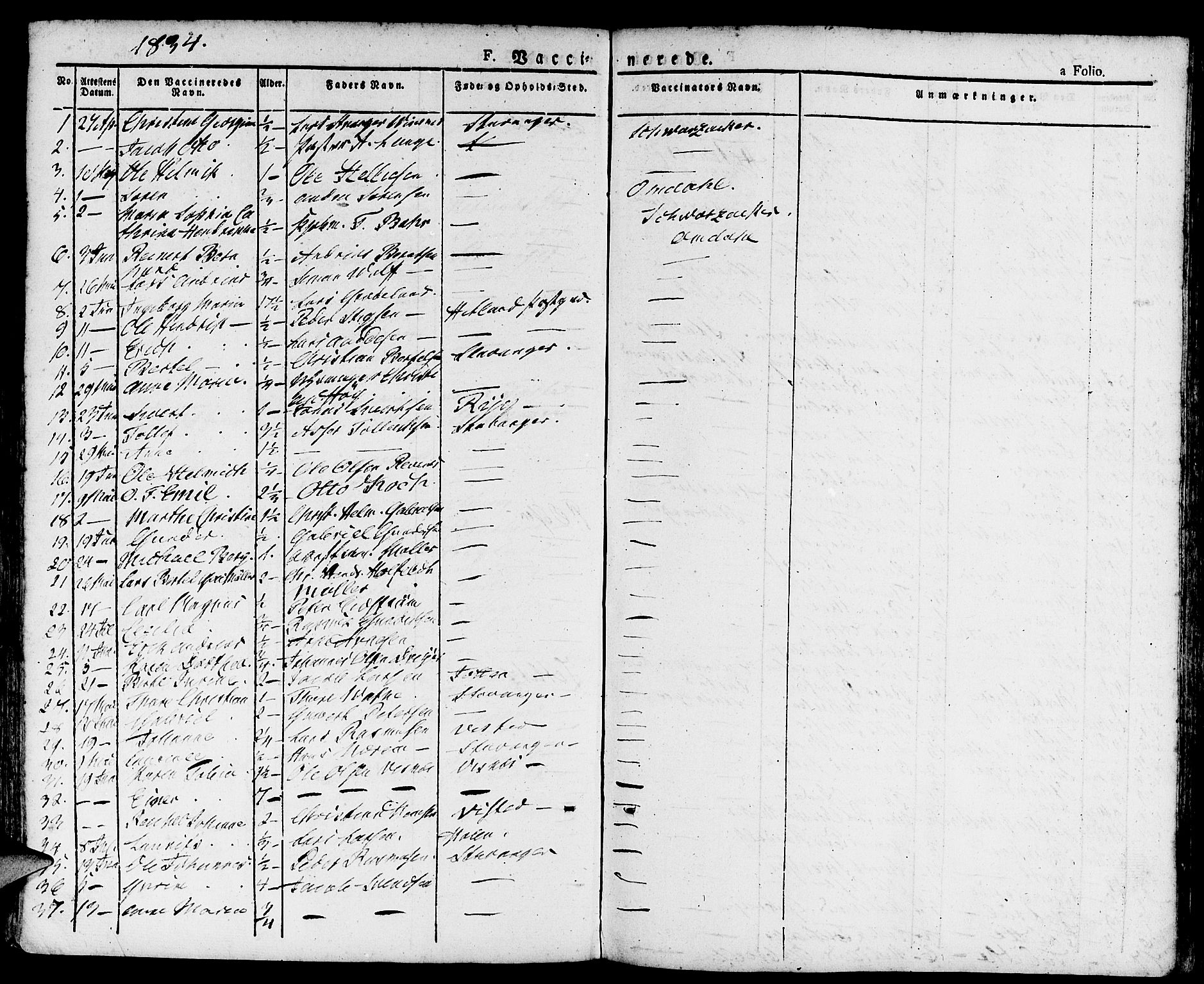 Domkirken sokneprestkontor, AV/SAST-A-101812/001/30/30BA/L0011: Parish register (official) no. A 11, 1832-1856