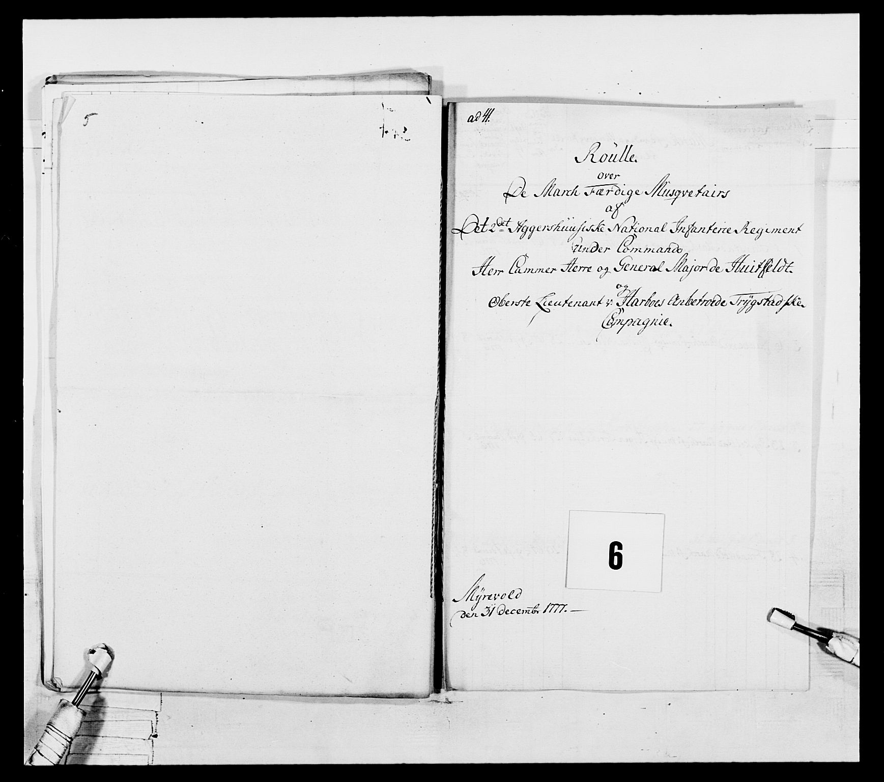 Generalitets- og kommissariatskollegiet, Det kongelige norske kommissariatskollegium, AV/RA-EA-5420/E/Eh/L0043a: 2. Akershusiske nasjonale infanteriregiment, 1767-1778, p. 638