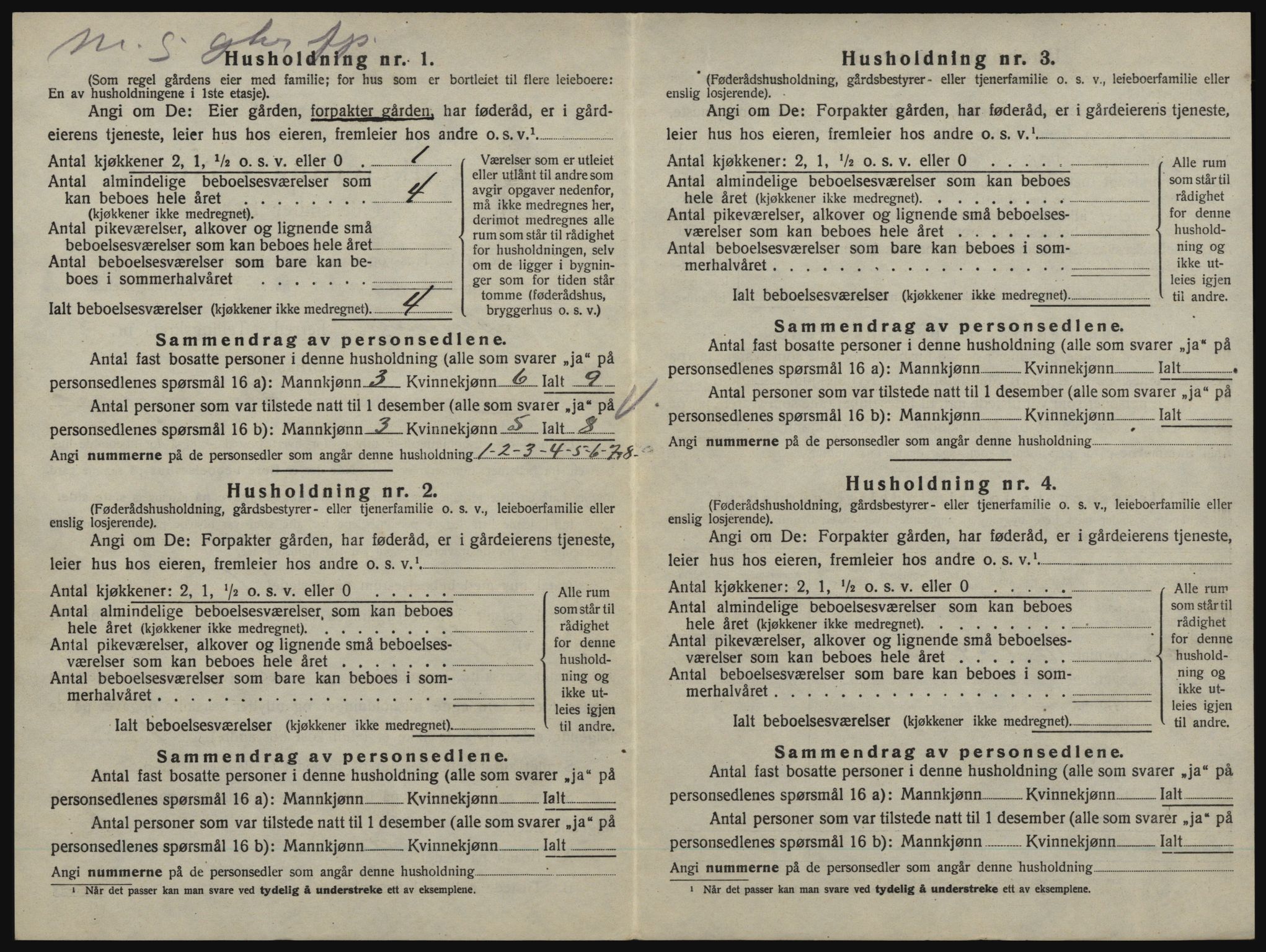 SAO, 1920 census for Aremark, 1920, p. 572
