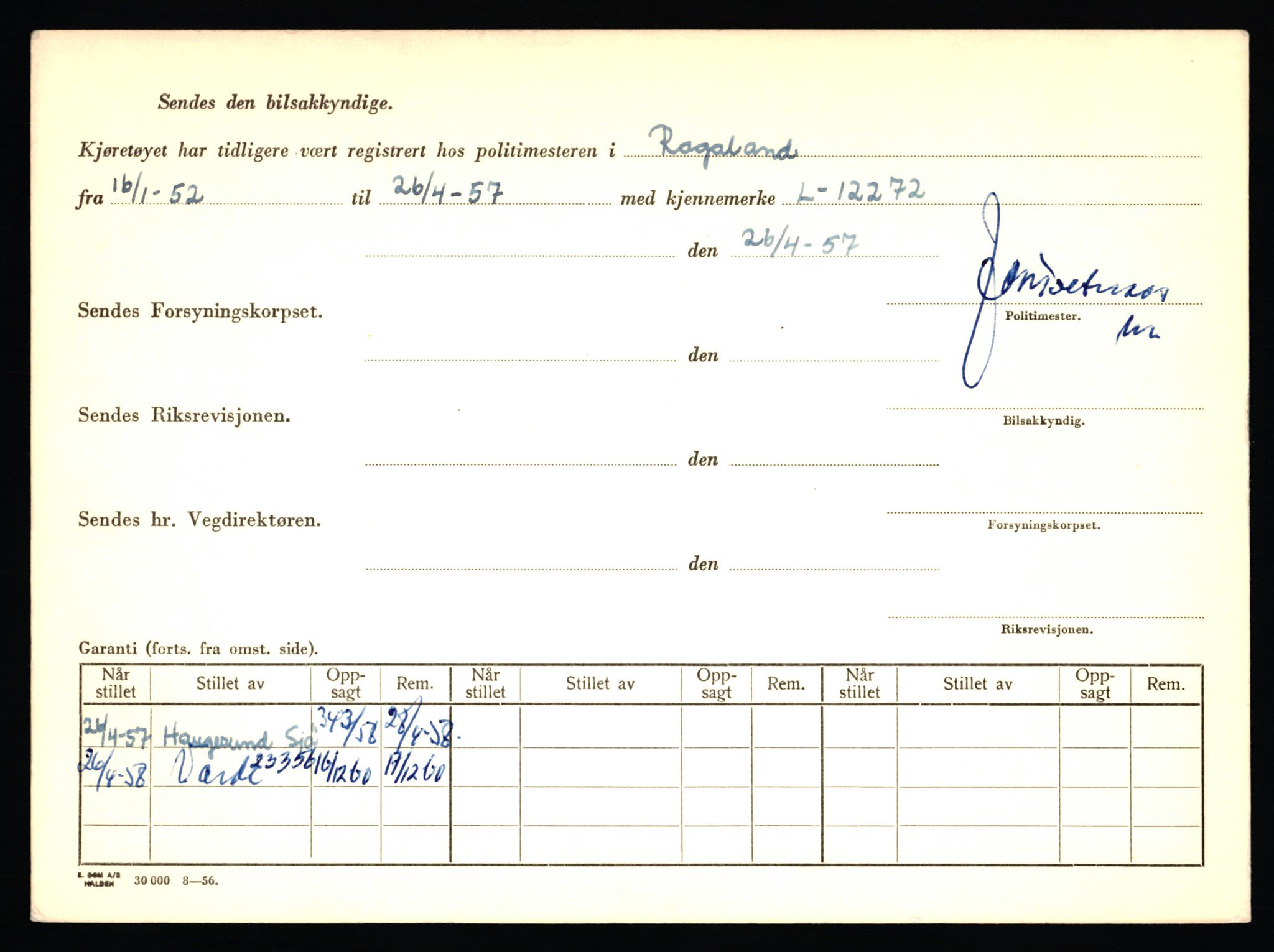 Stavanger trafikkstasjon, AV/SAST-A-101942/0/F/L0006: L-1700 - L-2149, 1930-1971, p. 1966
