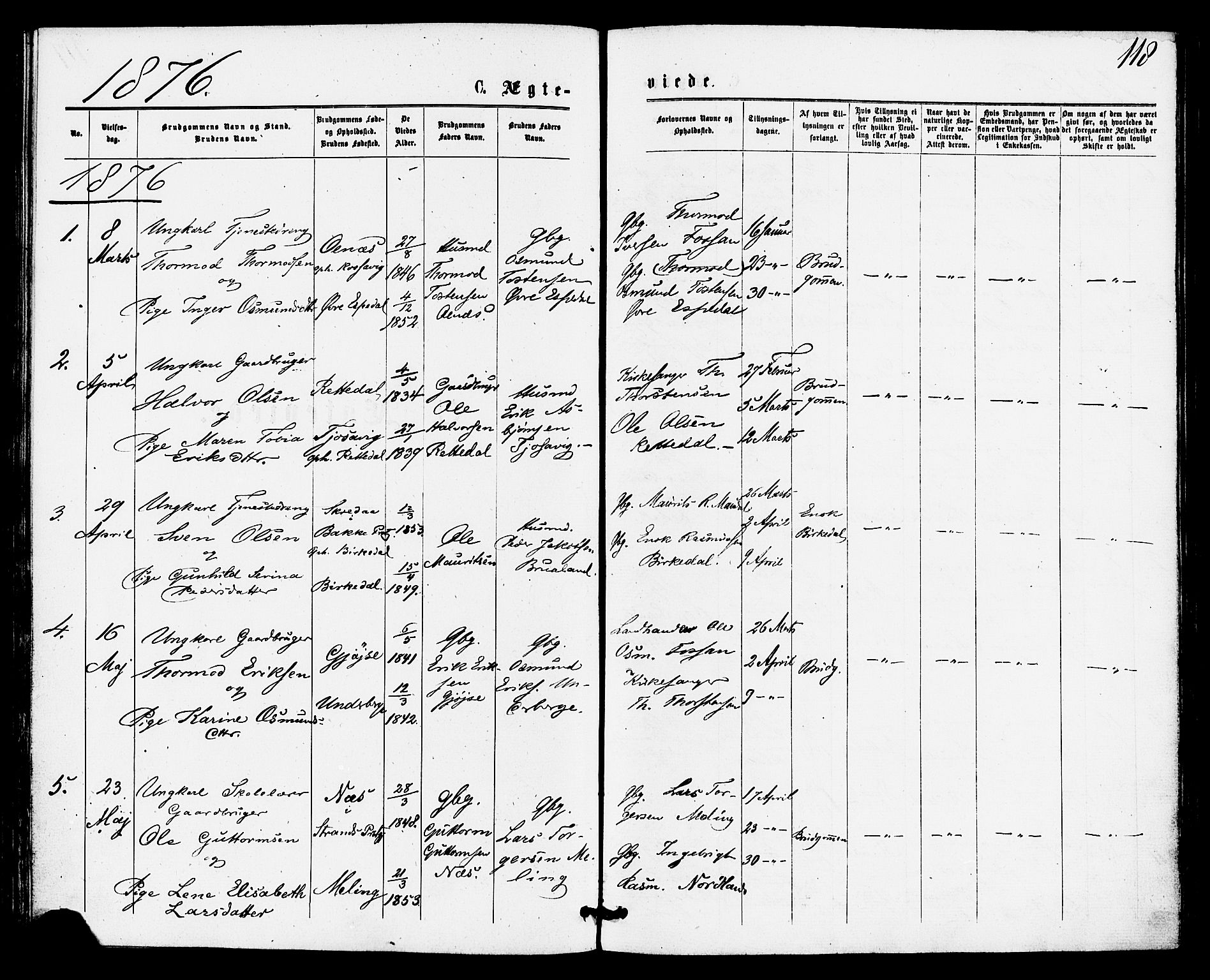 Høgsfjord sokneprestkontor, SAST/A-101624/H/Ha/Haa/L0004: Parish register (official) no. A 4, 1876-1884, p. 118