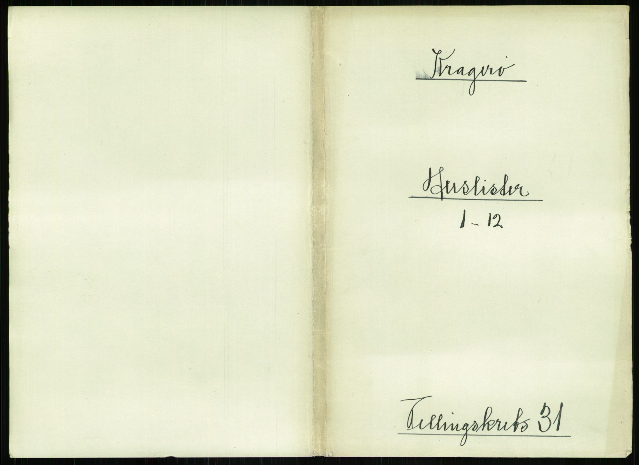RA, 1891 census for 0801 Kragerø, 1891, p. 1114
